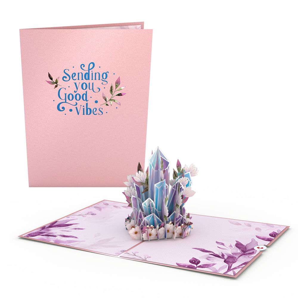 Good Vibes Crystals Pop-Up Card、mySite、solidvoid