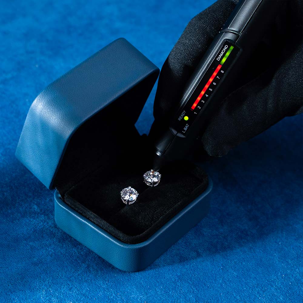 6MM Round Moissanite Stud Earrings、mySite、hinf8tx79