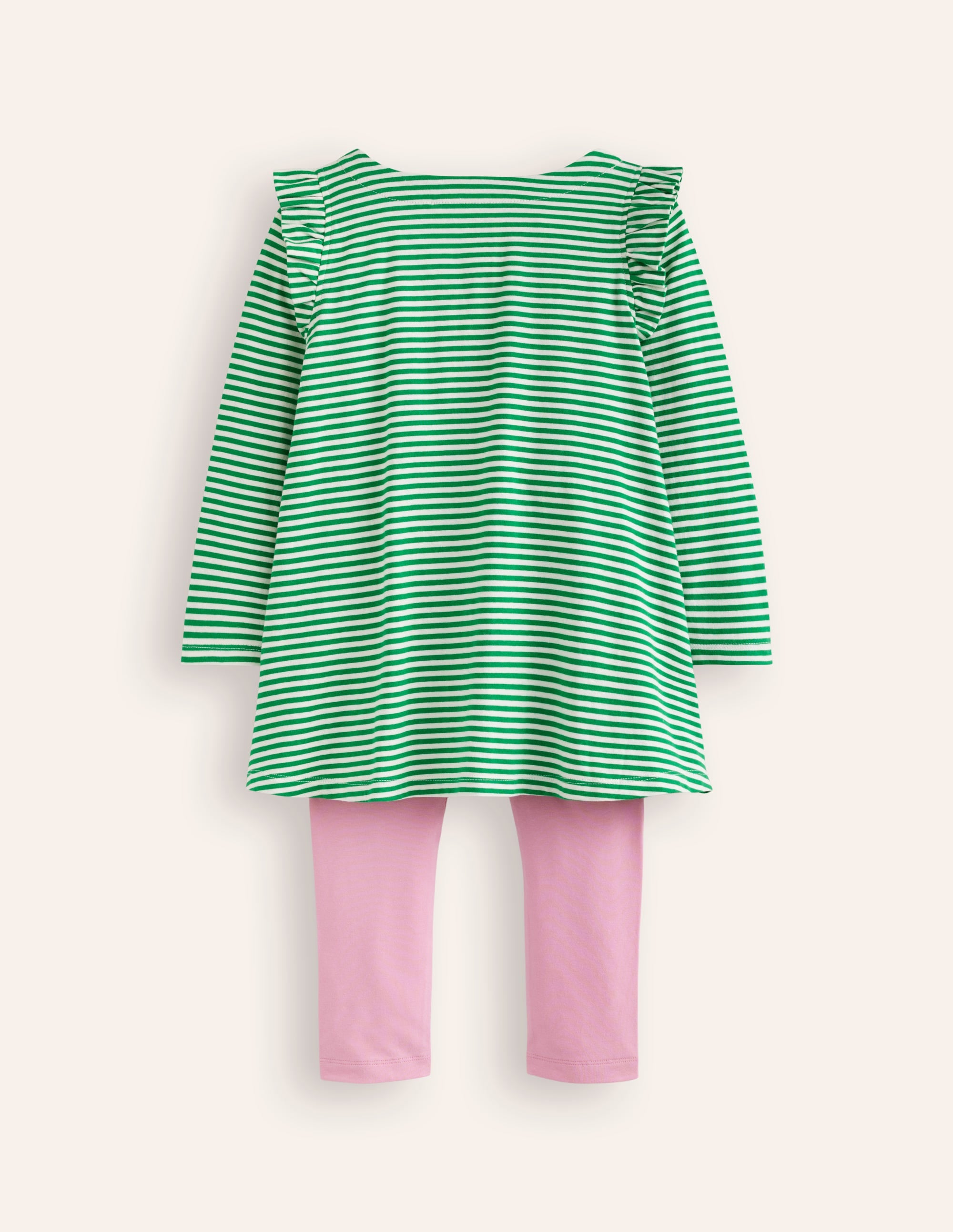  Frill Tunic Leggings Set-Highland Green/ Ivory Flower、mySite、ashleygrahame