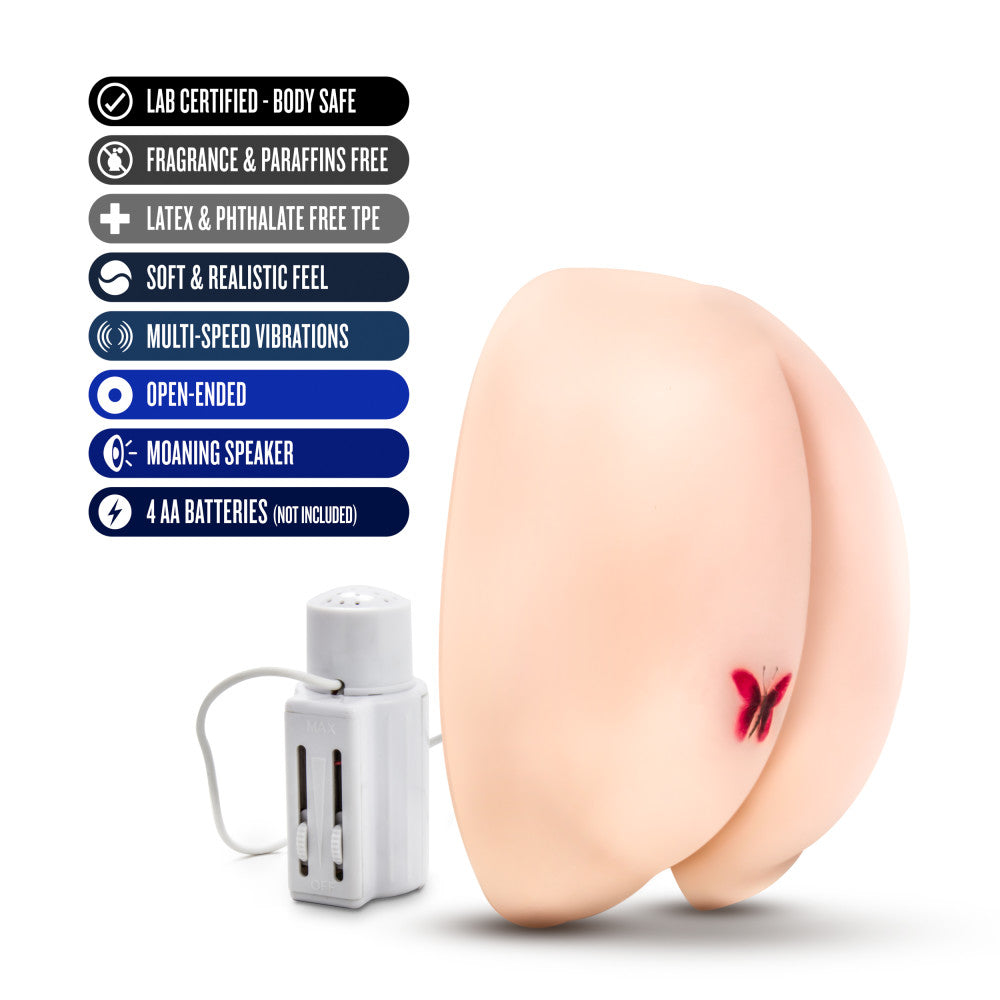 X5 Men By Blush® | Vibrating Rear Ecstasy Realistic Beige Vibrating Masturbator / Stroker、mySite、bottomscart