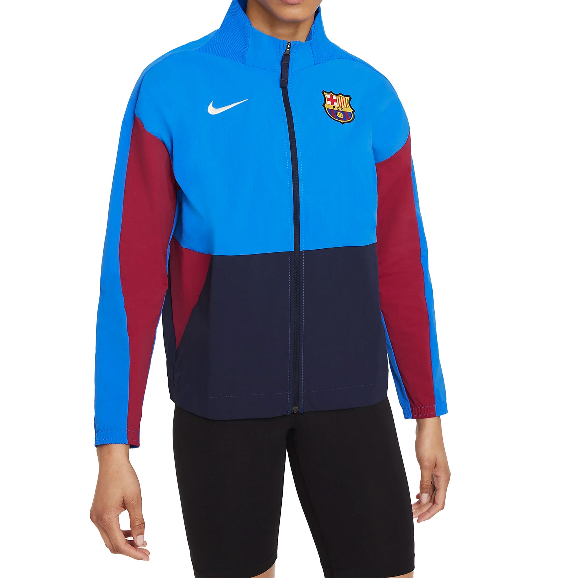 Nike Women's FC Barcelona 2021/22 Jacket Obsidian/Noble Red、mySite、bottomscart