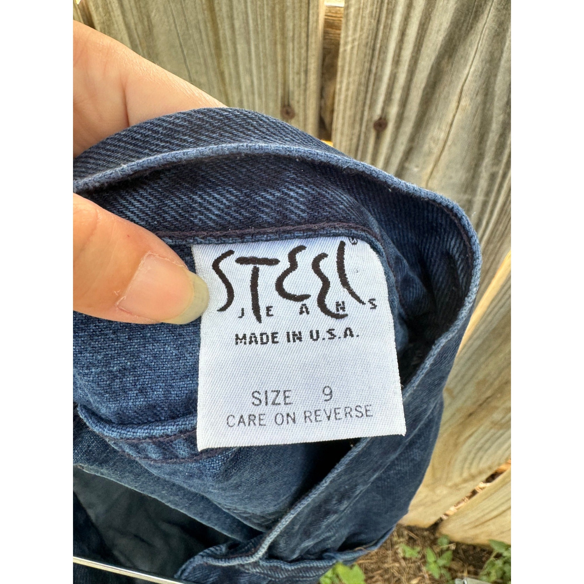 90's Steel Jeans Button Fly Cut Off Raw Hem Denim Jean Shorts Size 9、mySite、garagedoors4me