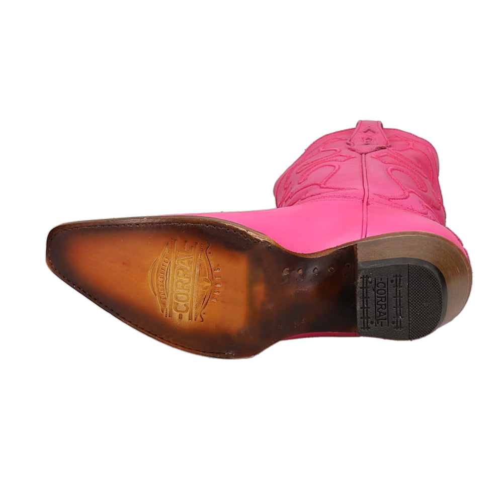 Fuchsia Embroidered Snip Toe Cowboy Boots、mySite、gtrtttuynbv