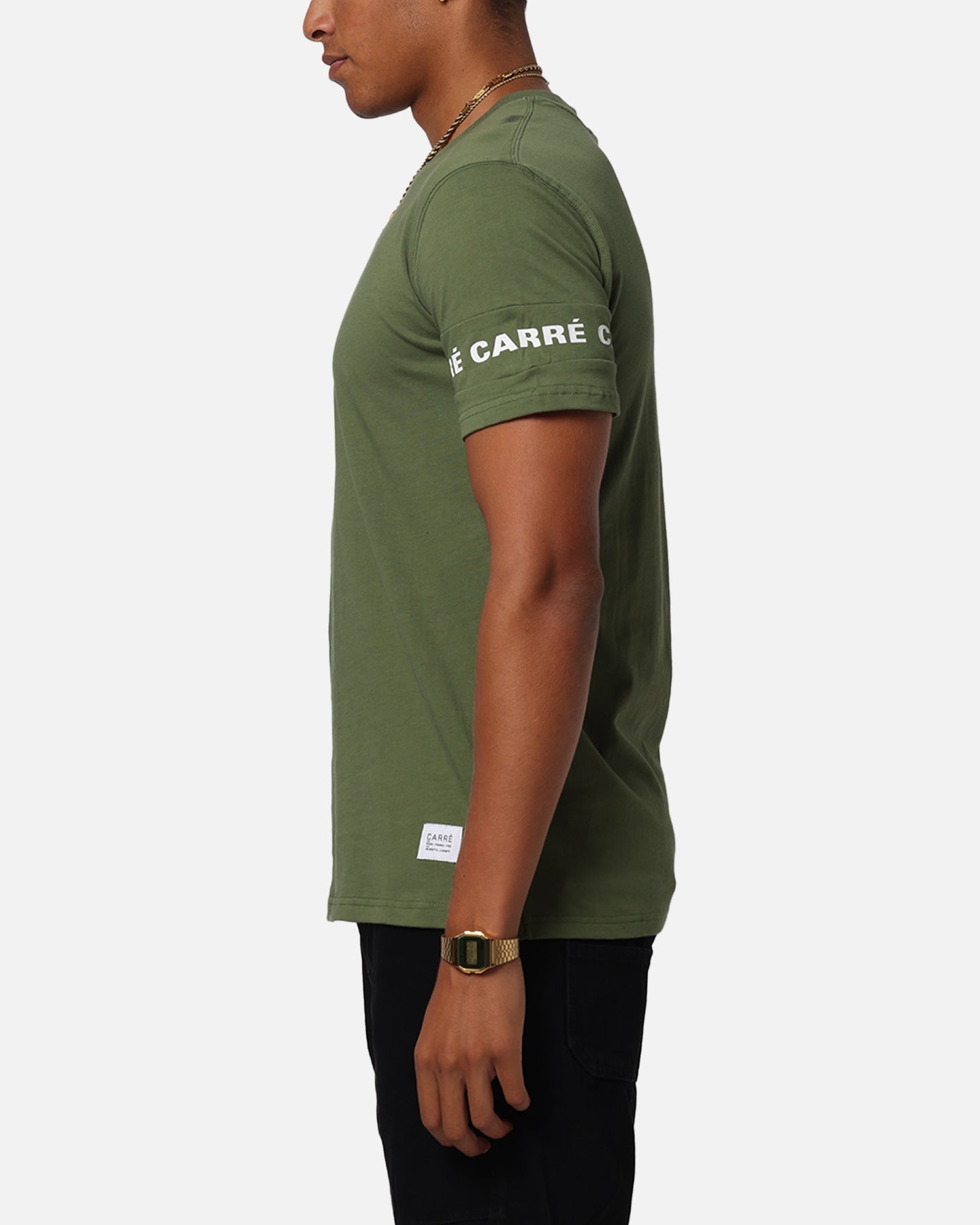 Carre La Manche T-Shirt Khaki、mySite、zt4zffjzw