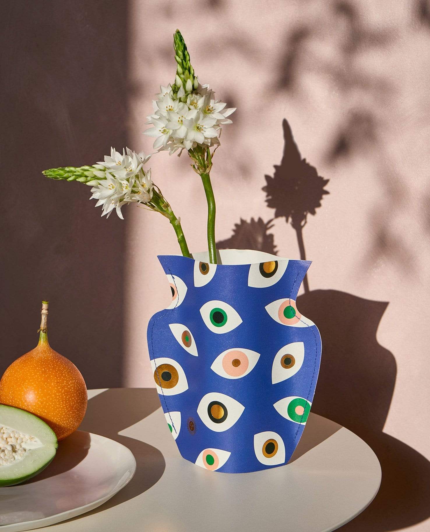 Blue Paper Evil Eye Vase by Octaevo - Large or Mini、mySite、topwebapps