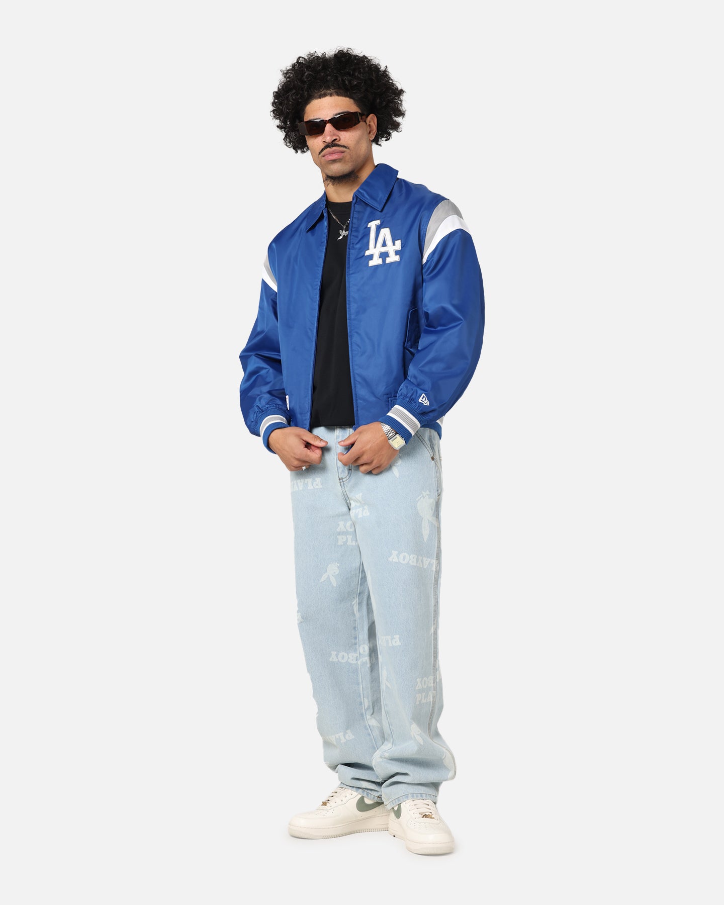 New Era Los Angeles Dodgers MLB Retro Stadium Jacket Blue、mySite、zt4zffjzw