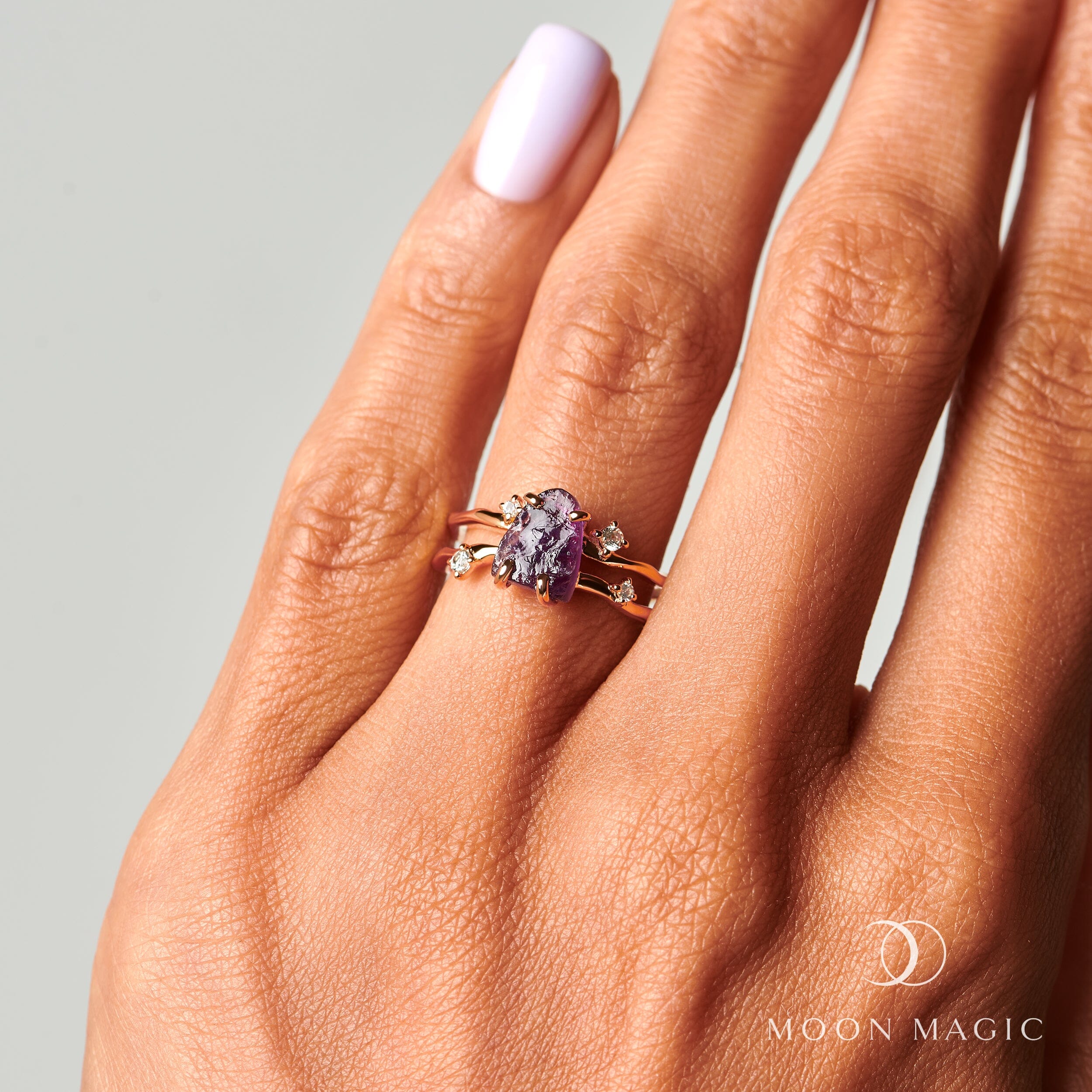 Raw Crystal Ring - Flow Amethyst、mySite、hinf8tx79