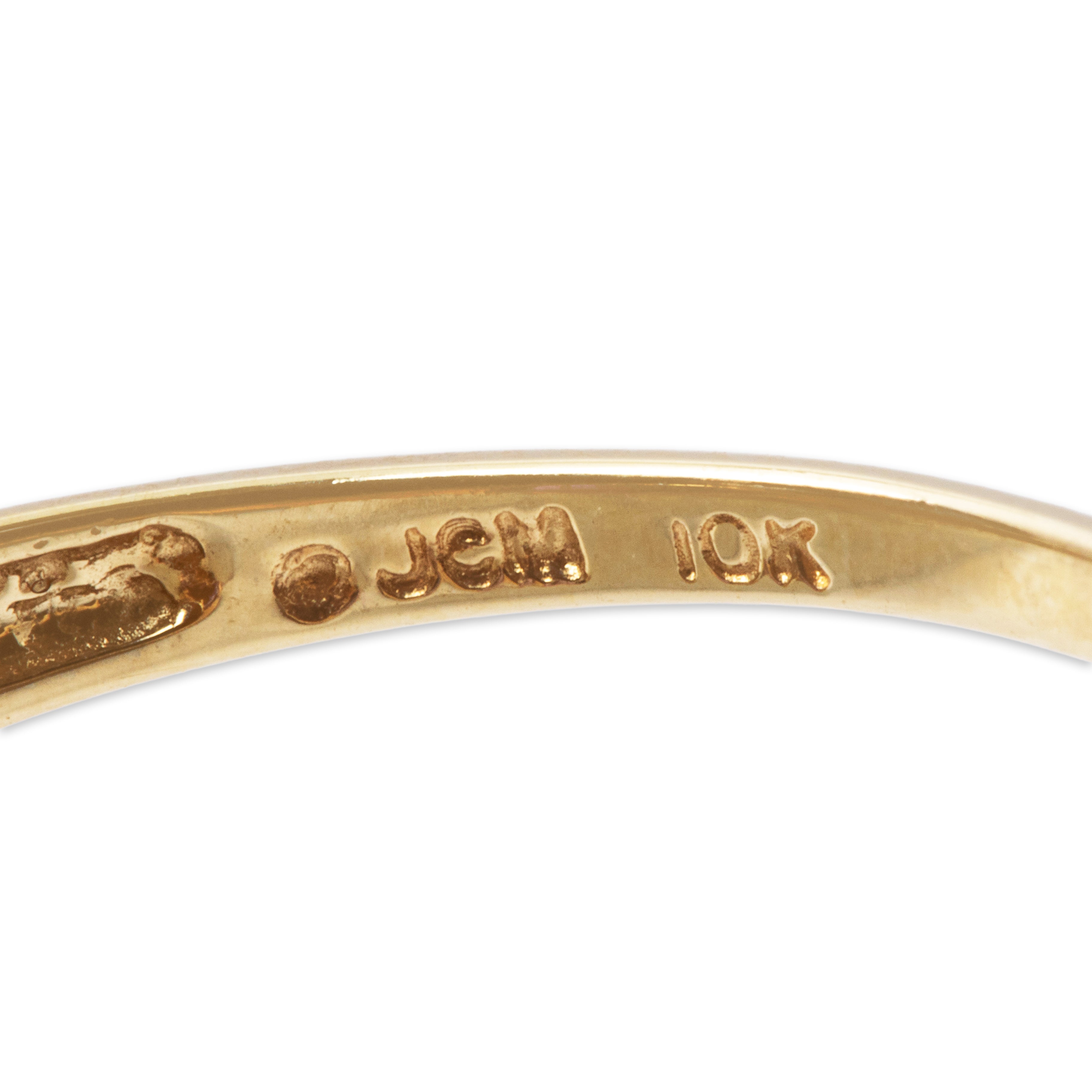 Vintage 10k Yellow Gold 4.8ct Amethyst Bold Purple Cocktail Ring 7.00、mySite、hinf8tx79