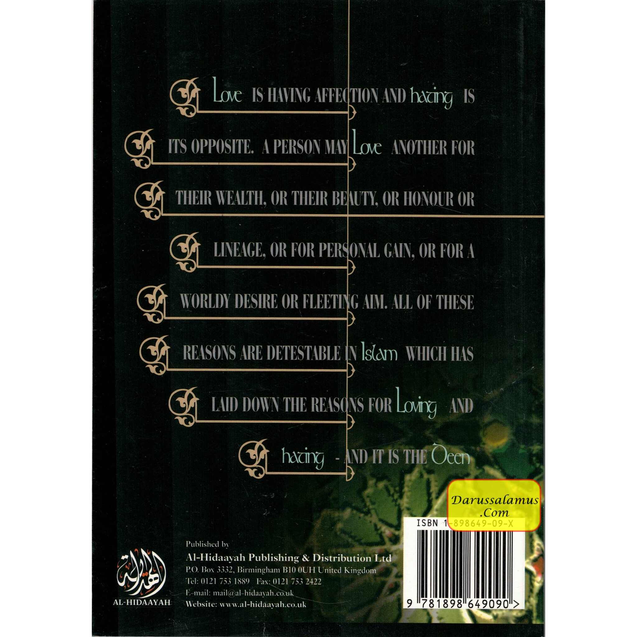 Love and Hate for the Sake of Allah By Shaykh Hilaalee Saleem、mySite、topwebapps