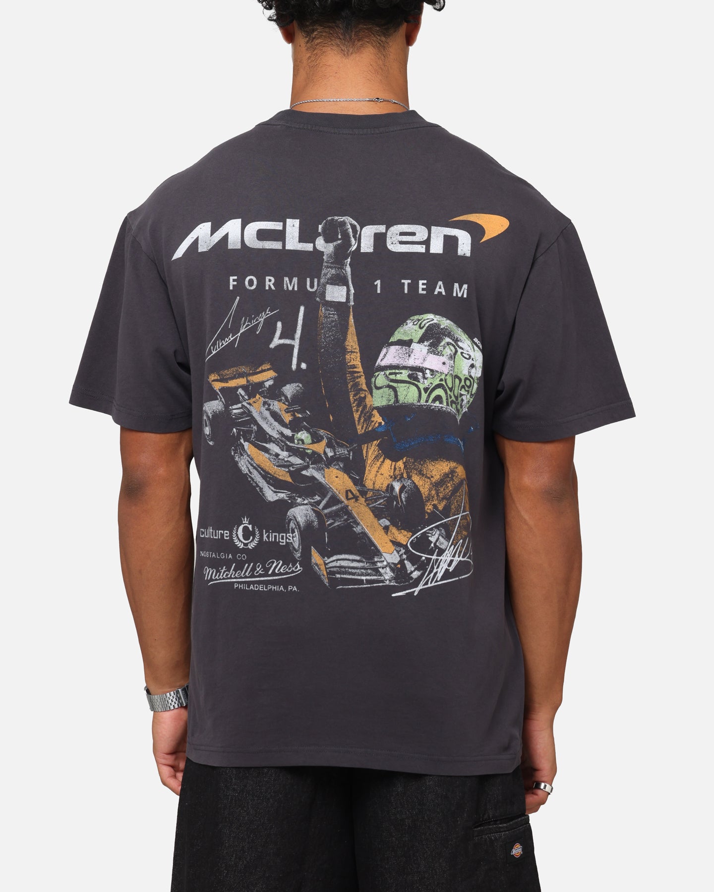 Mitchell & Ness X Mclaren Lando Norris Victory T-Shirt Faded Black、mySite、zt4zffjzw