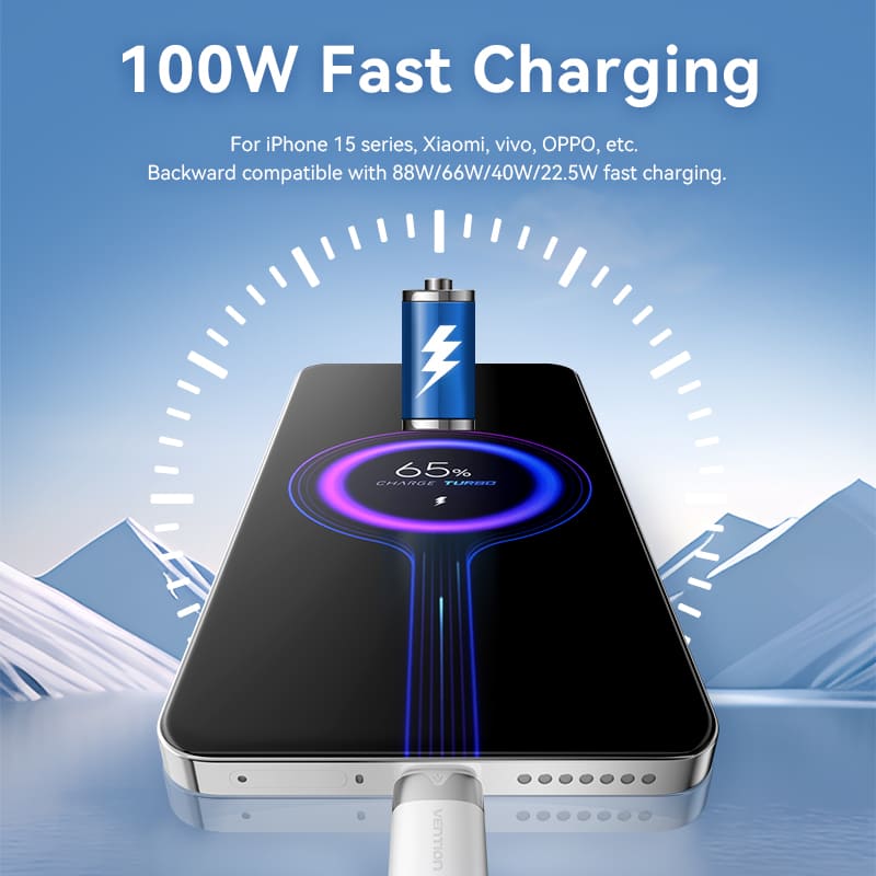 Vention USB 2.0 A Male to C Male 6A Cable Aluminum Alloy Type、mySite、fannypackpong