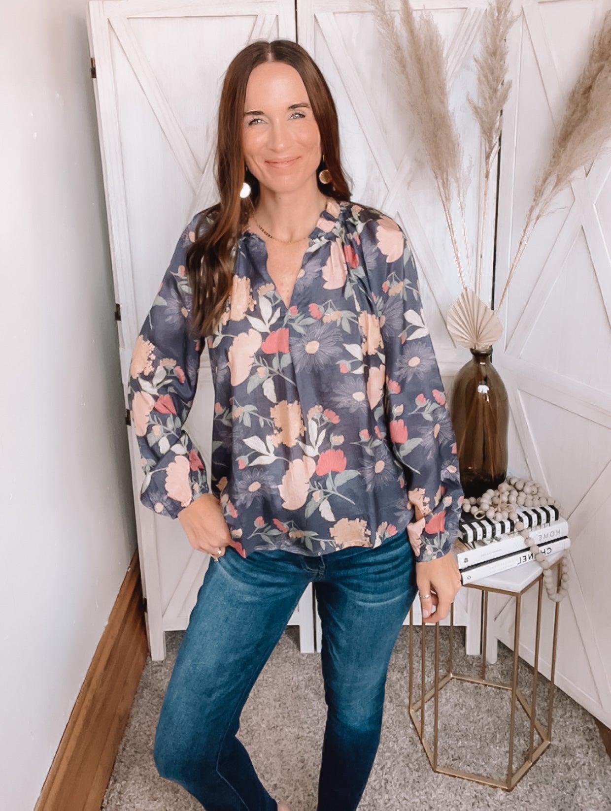 Gemma Floral Blouse、mySite、garagedoors4me