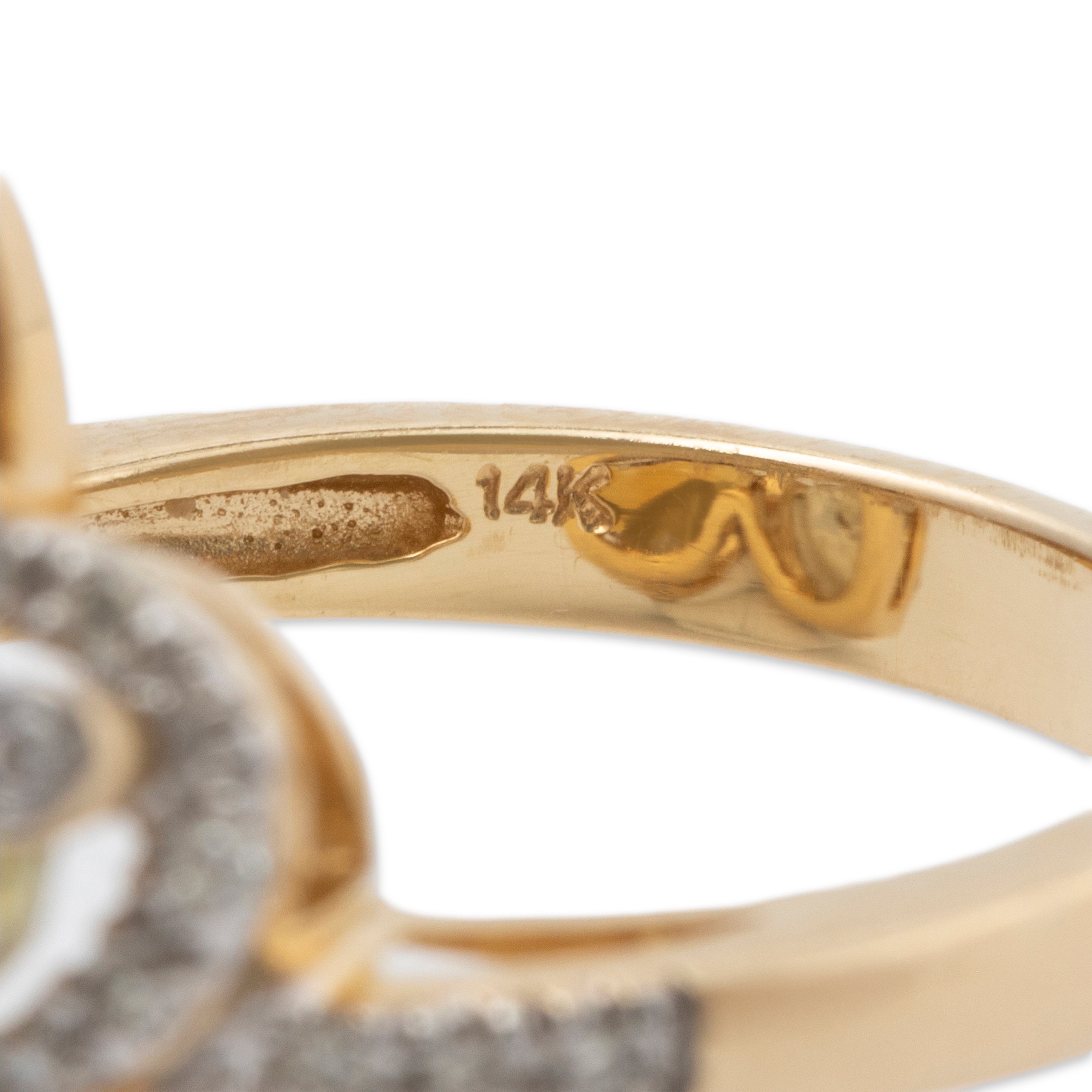 Vintage Large 14k Yellow Gold 2.85cttw Citrine 1.94cttw Prasiolite Opulent Ring、mySite、hinf8tx79