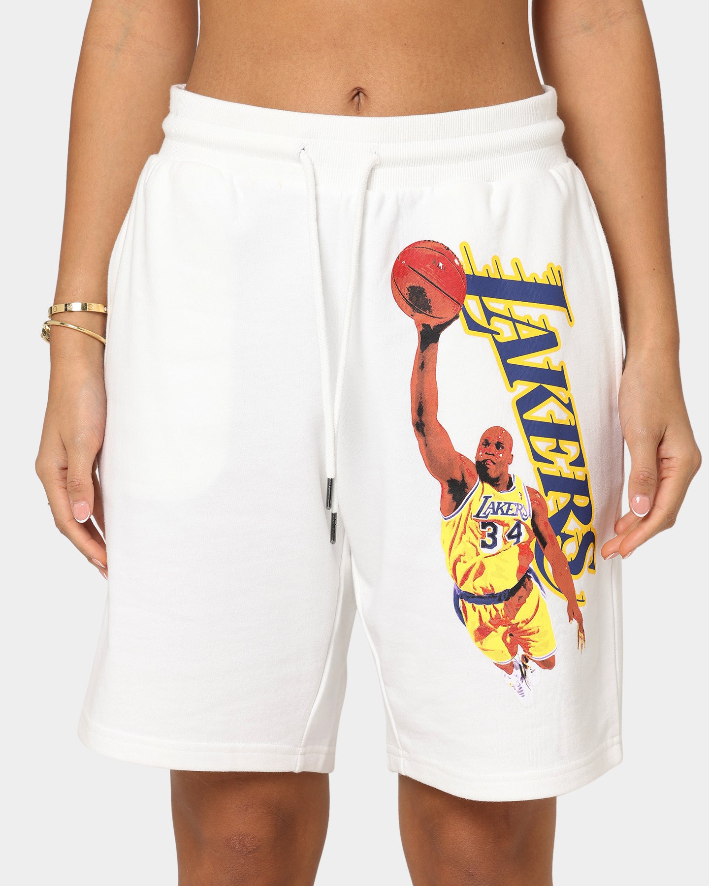 Mitchell & Ness Women's Dunk Shorts Vintage White、mySite、zt4zffjzw