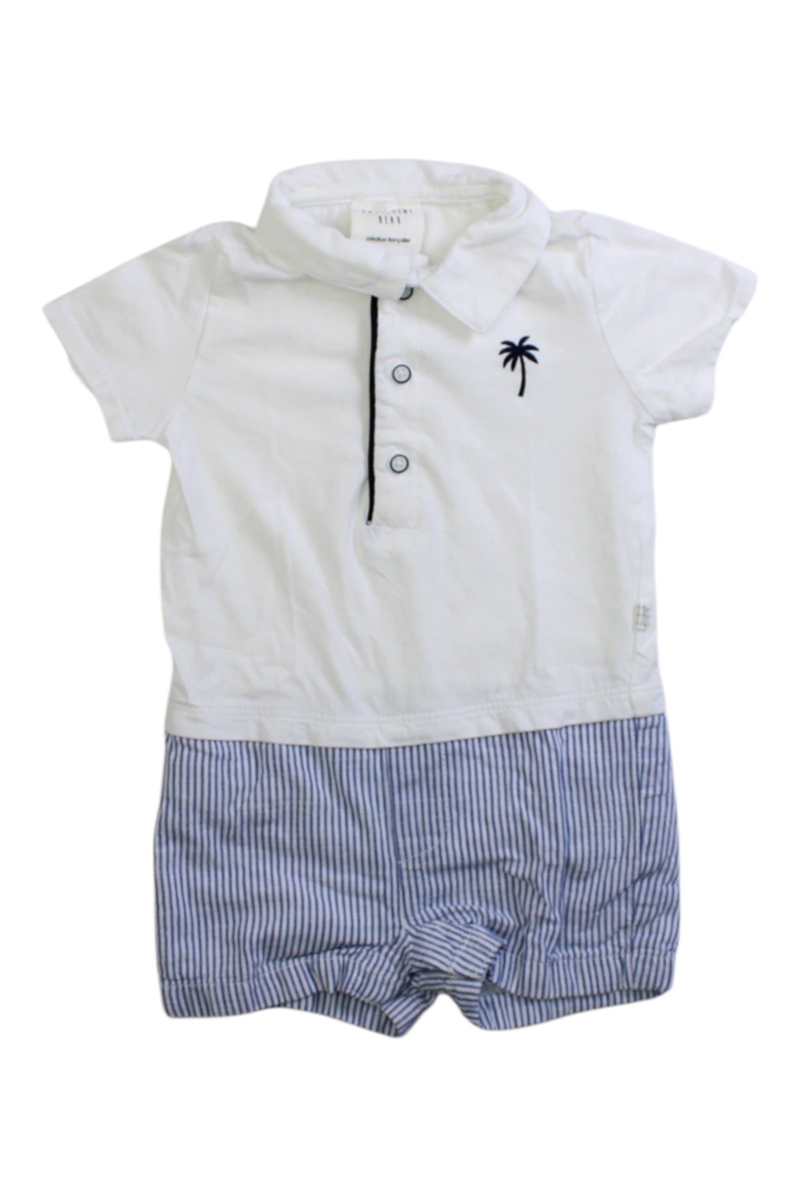 Carr茅ment Beau Button Down Bodysuit 3-6M、mySite、g9winljtr