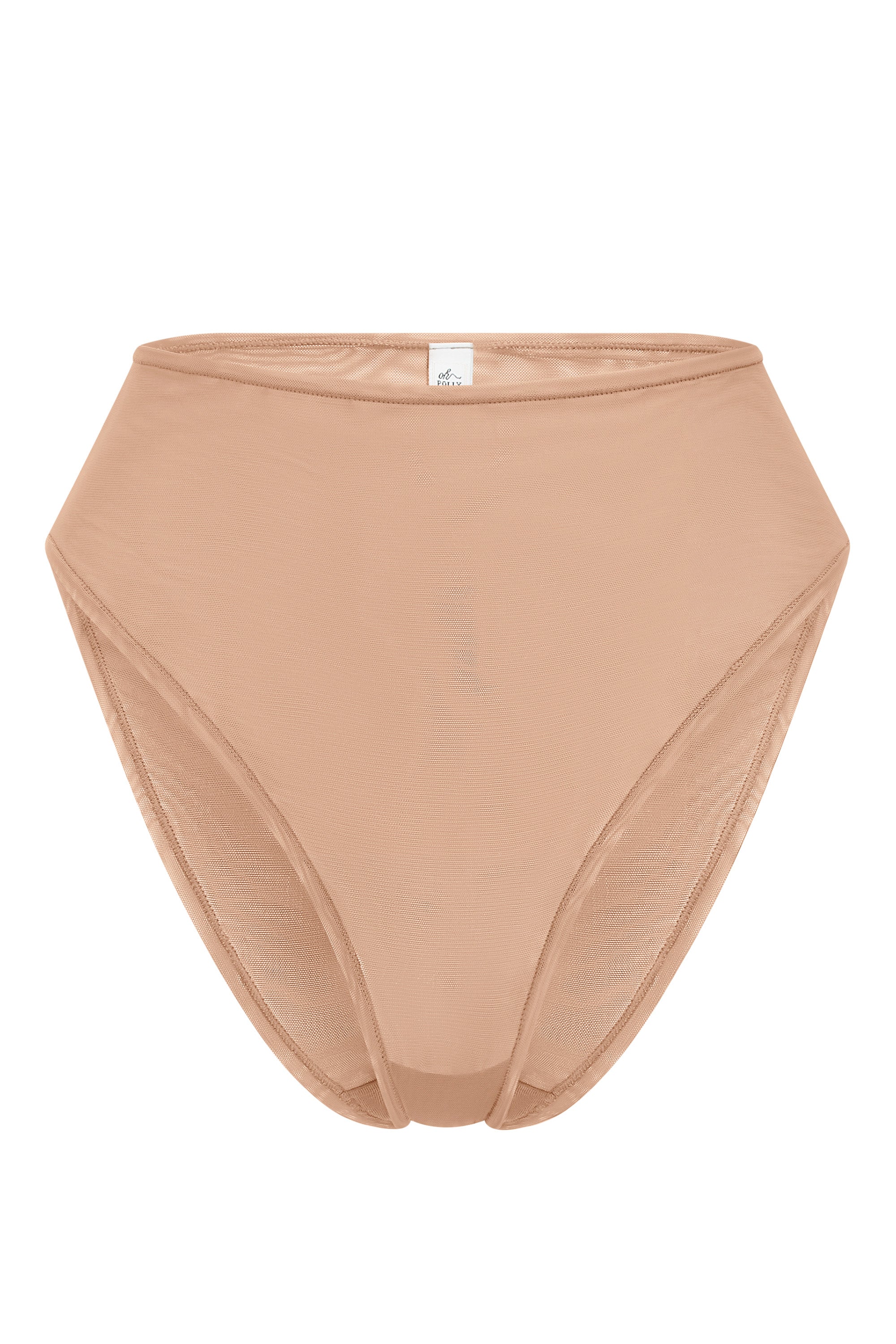 Soft Mesh High Waisted Knicker in Warm Peach、mySite、solidvoid