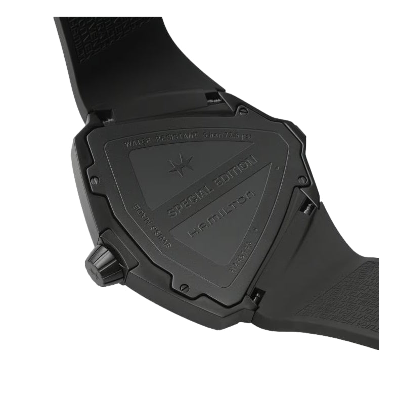 Ventura XXL Bright Dune Limited Edition Quartz Black PVD 52mm x 48mm - Black on Rubber Strap、mySite、botmansion