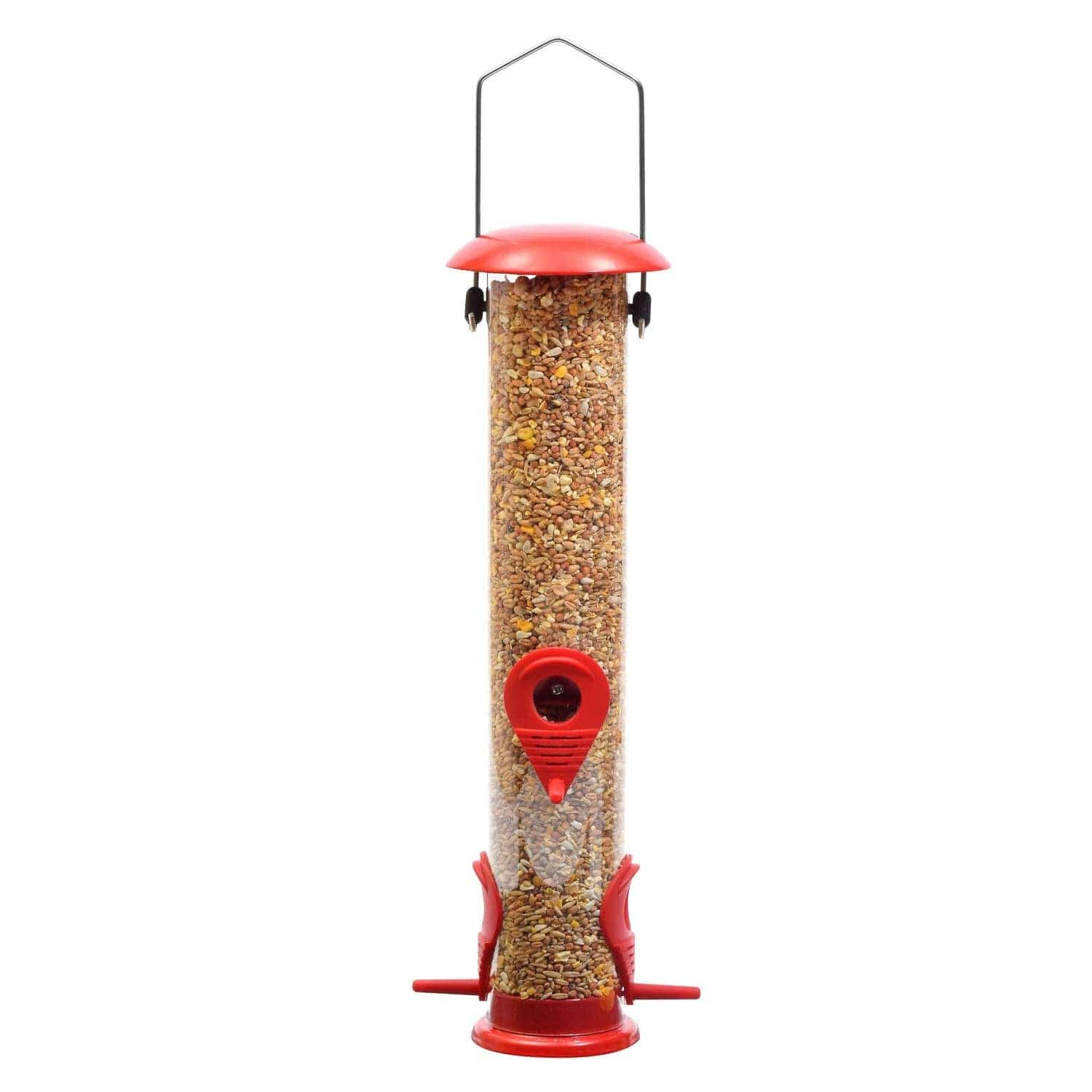 Ashman Sturdy Tube Bird Feeders-Set of 2, Green, Red or Yellow、mySite、g9winljtr