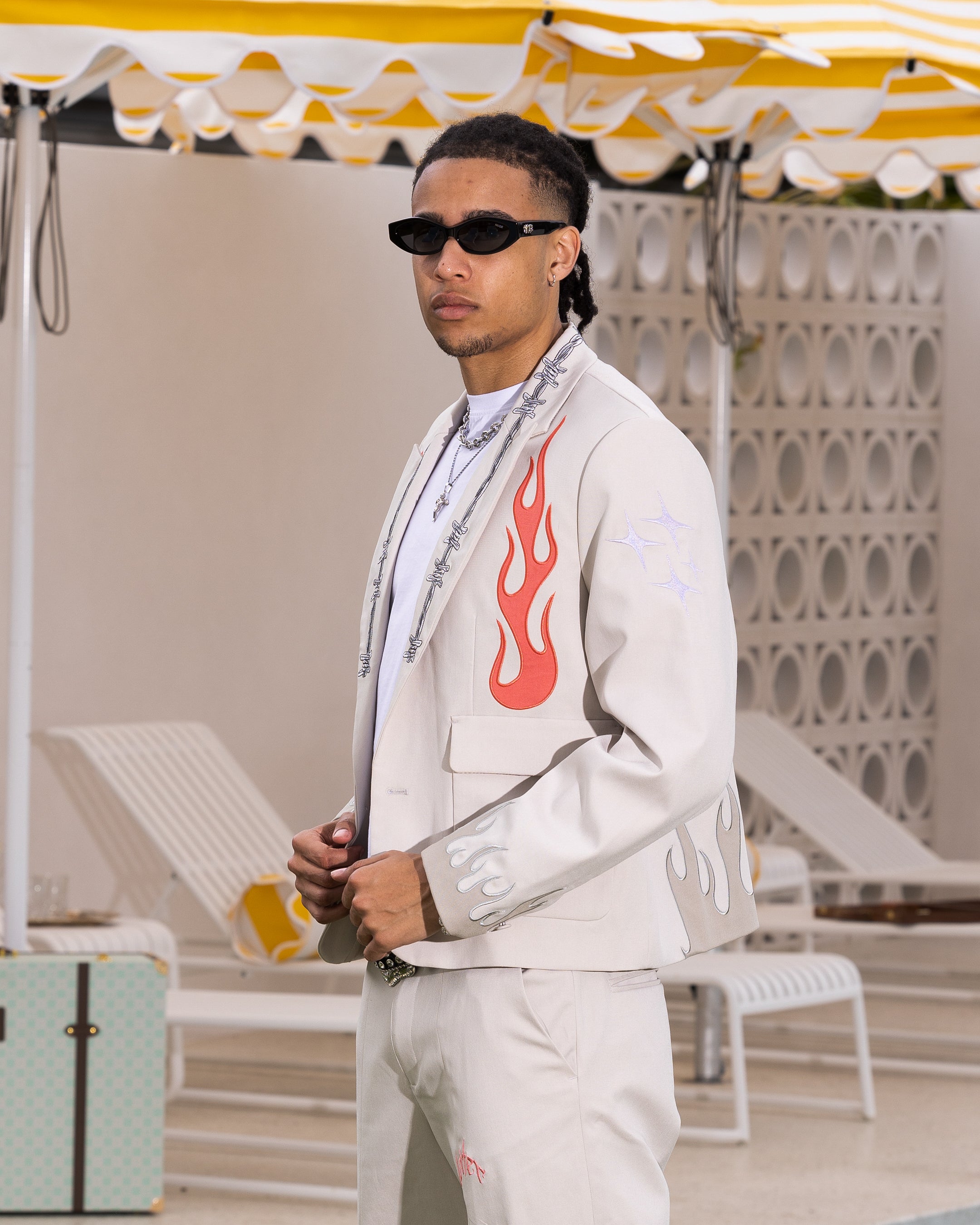 Loiter Western Blazer Jacket Off White、mySite、zt4zffjzw