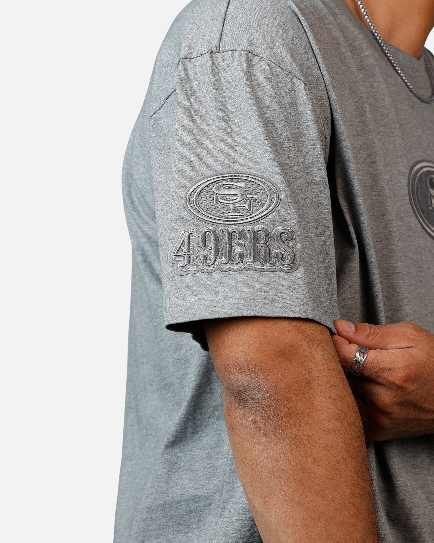 Pro Standard San Francisco 49ers Reverse French Terry T-Shirt Grey、mySite、zt4zffjzw