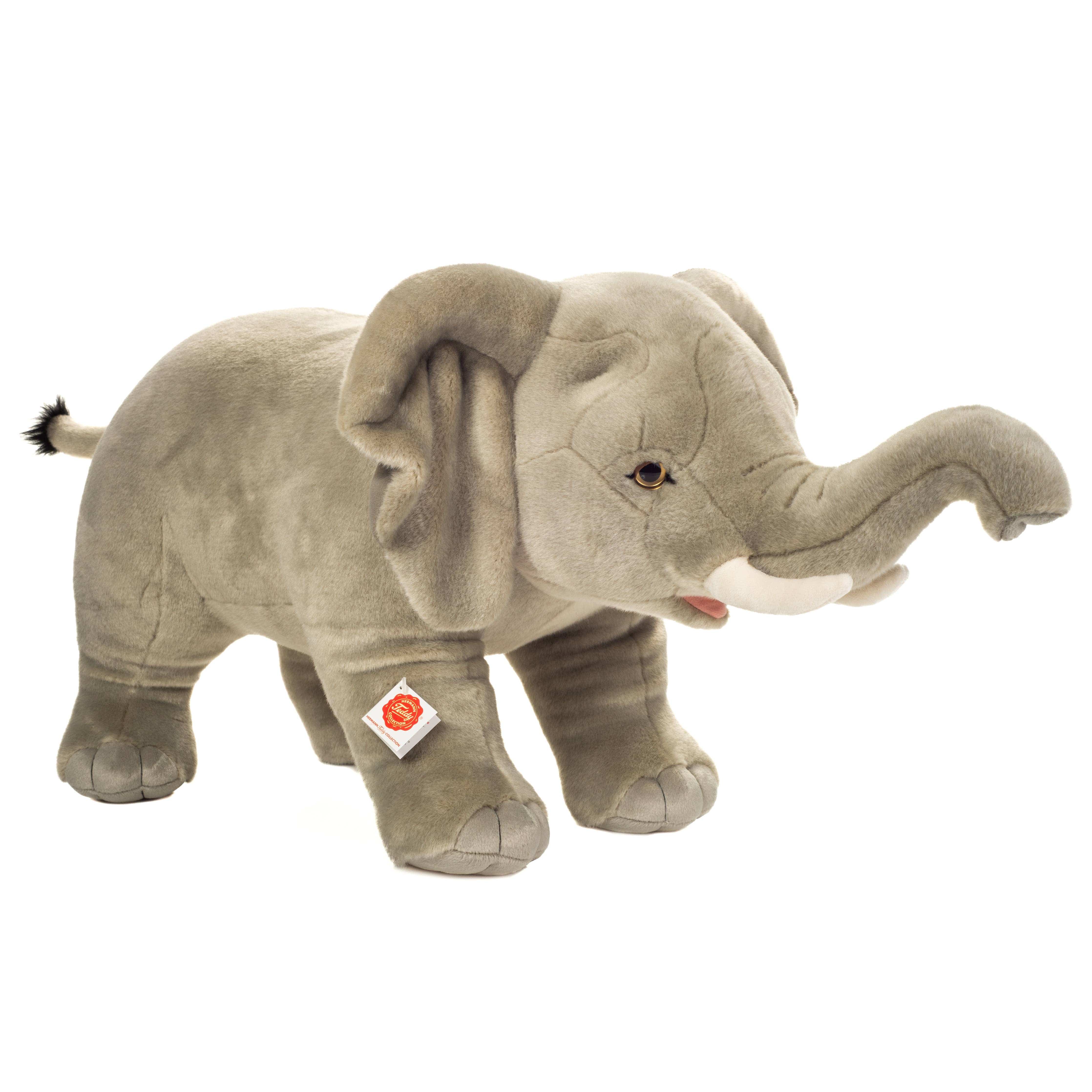 Realistic XL Plush Elephant Standing 60 cm by Teddy Hermann、mySite、g9winljtr