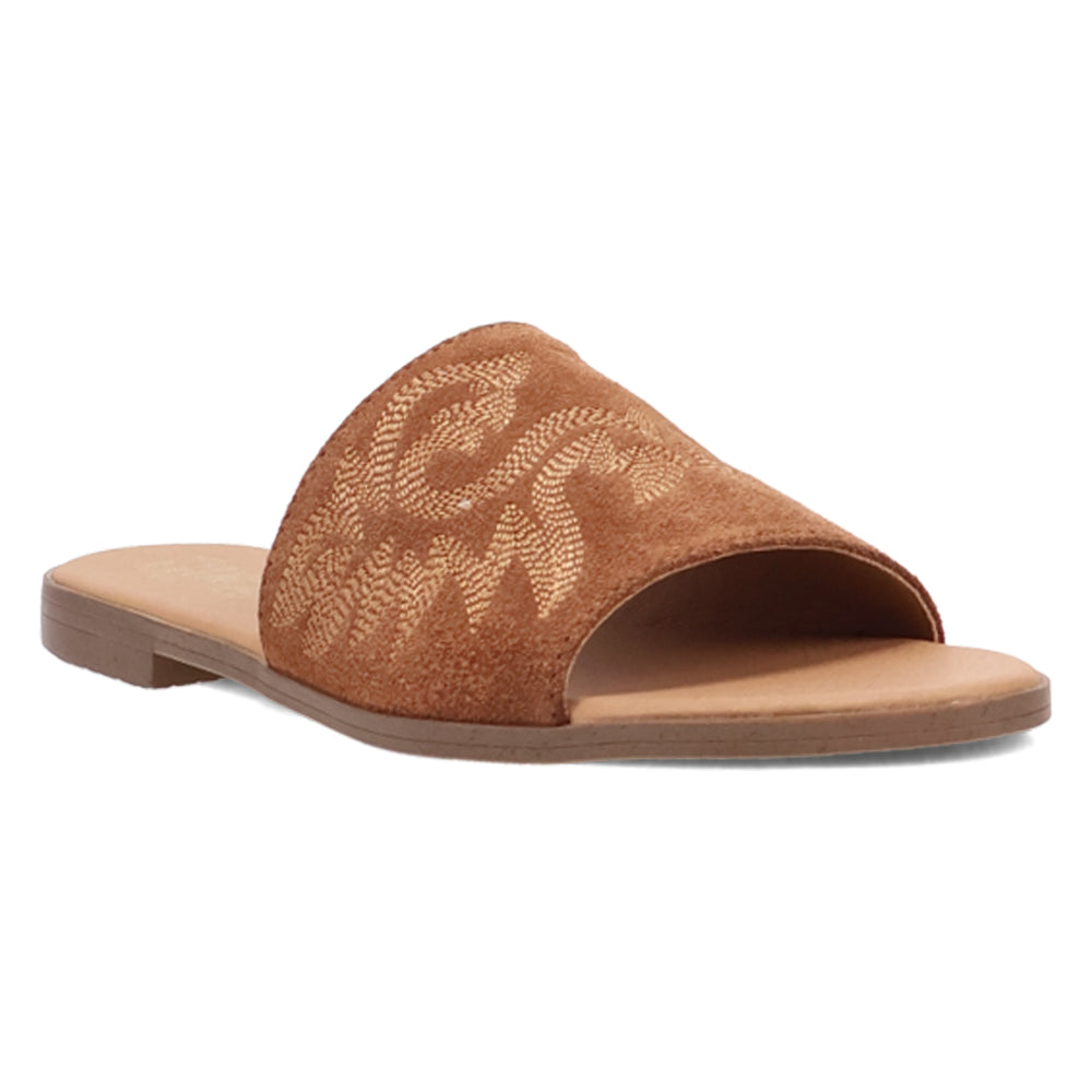 Lasso Embroidered Slide Flat Sandals、mySite、gtrtttuynbv