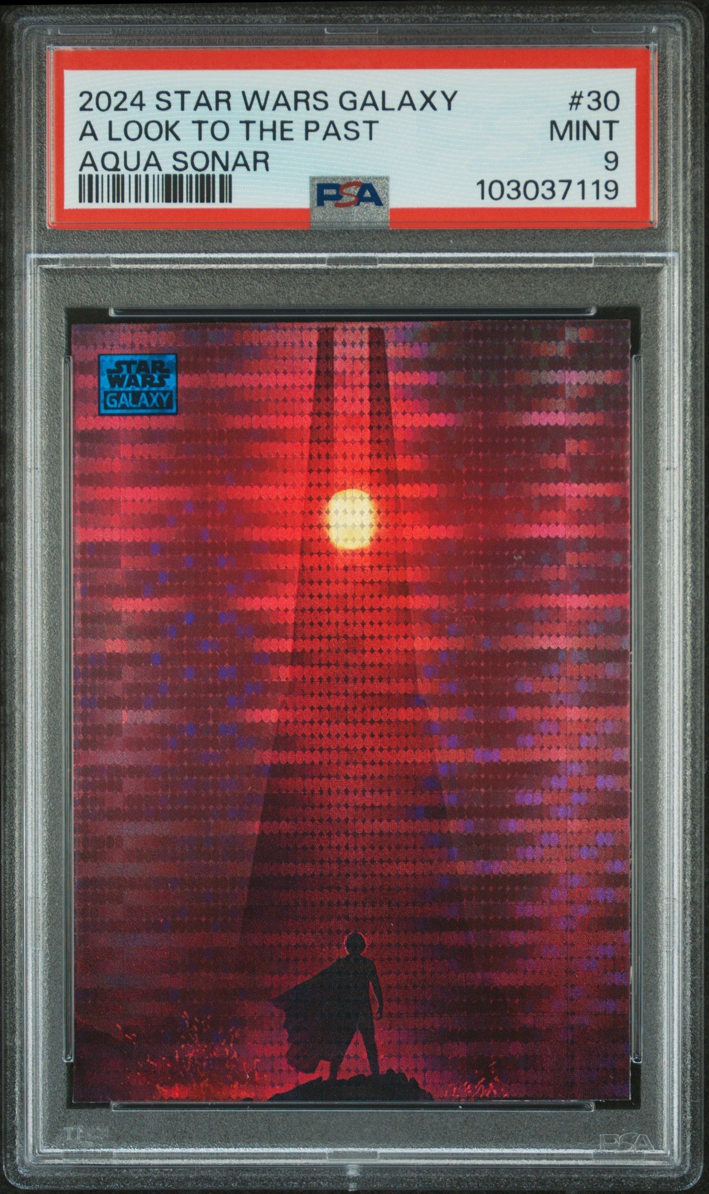 A Look To The Past #30 Aqua Sonar 128/199 PSA 9 Topps Chrome Star Wars Galaxy 2024、mySite、waistdrama
