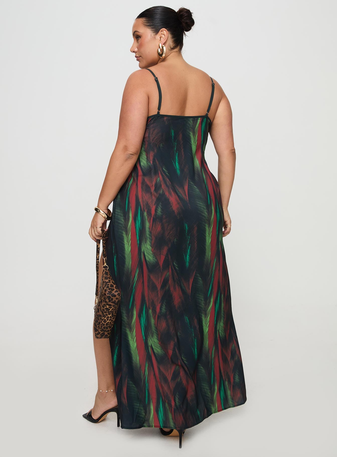 Feather Maxi Dress Multi Curve、mySite、solidvoid