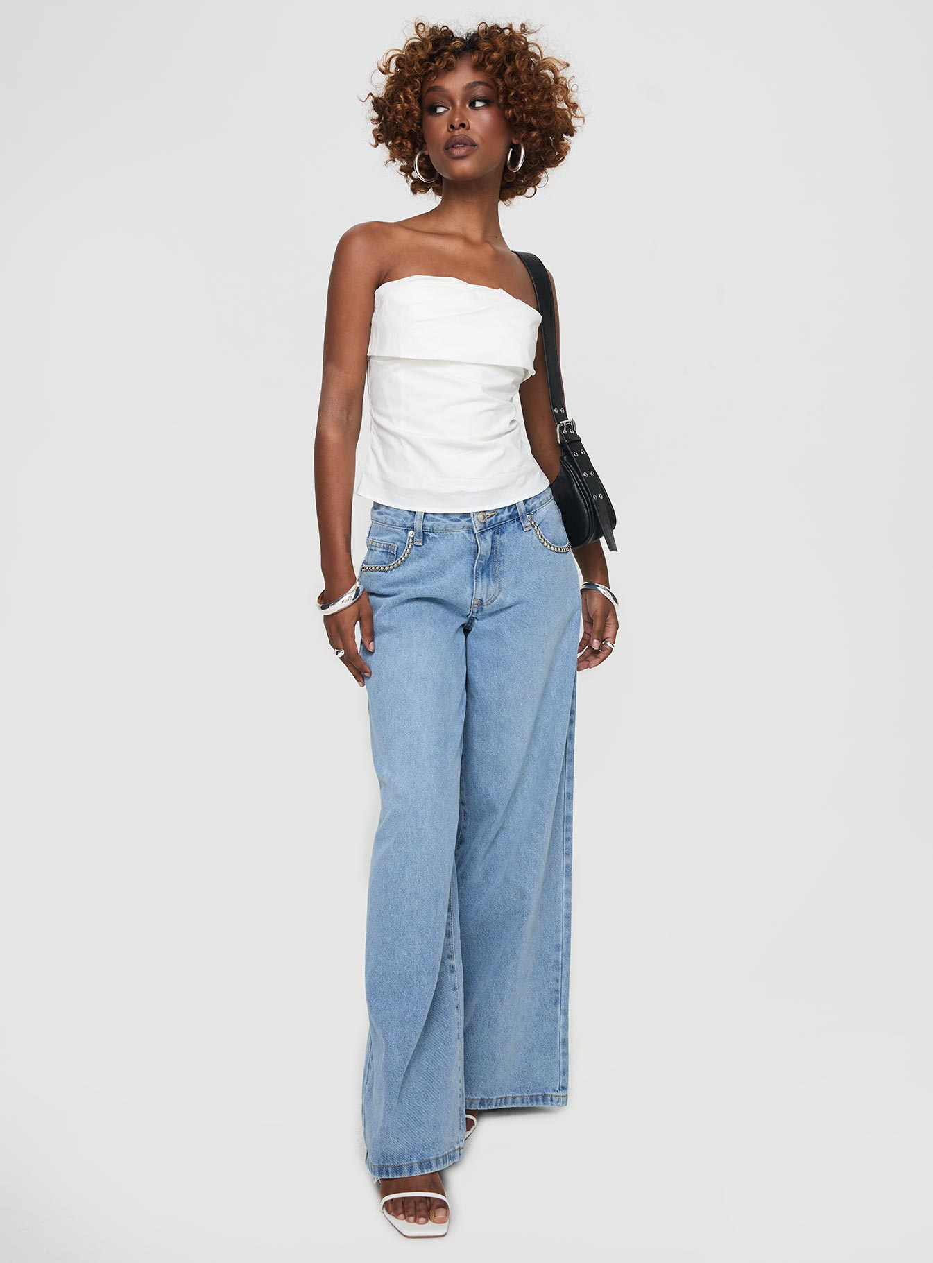 Xandria Strapless Top White、mySite、solidvoid