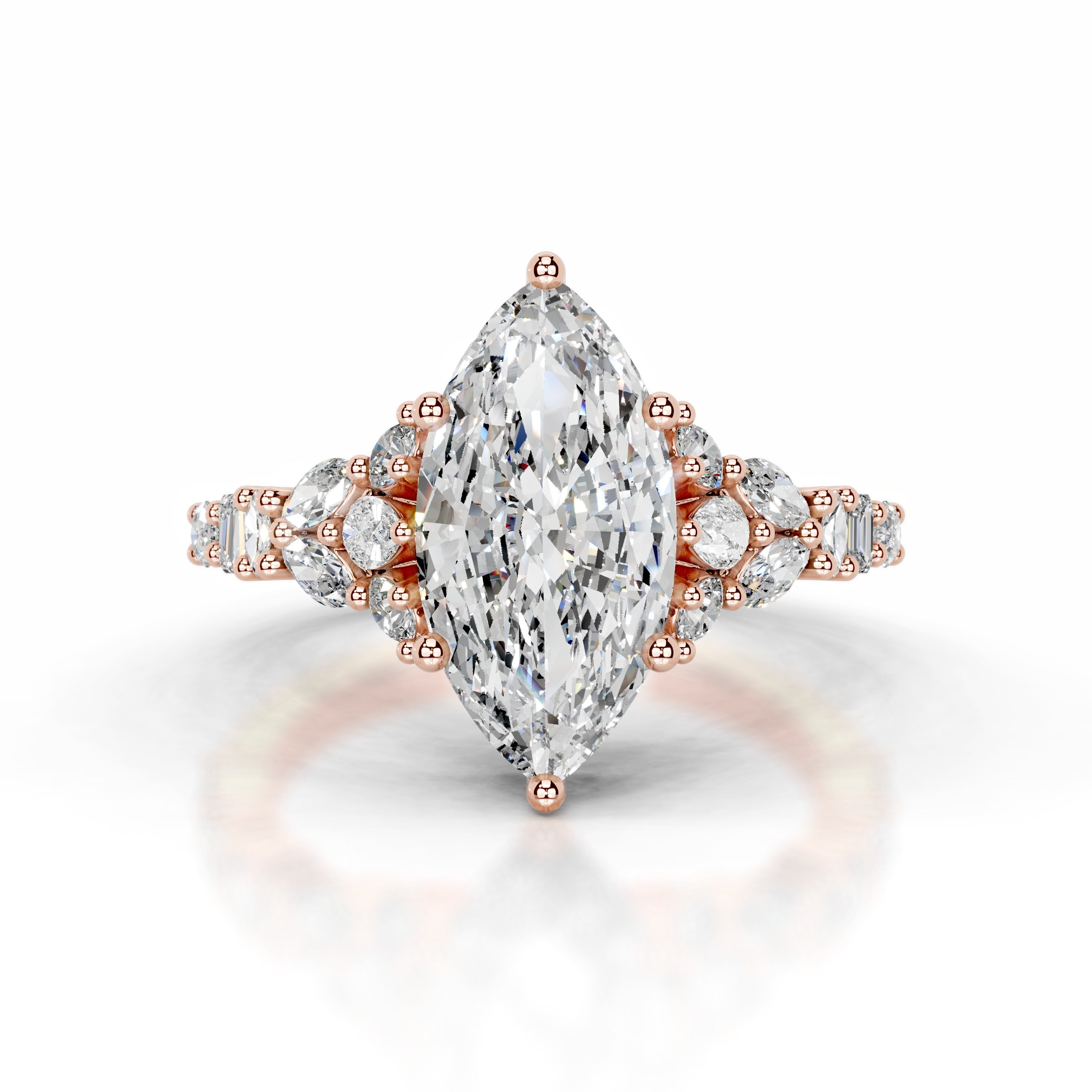 Tula Diamond Engagement Ring - 14K Rose Gold、mySite、hinf8tx79