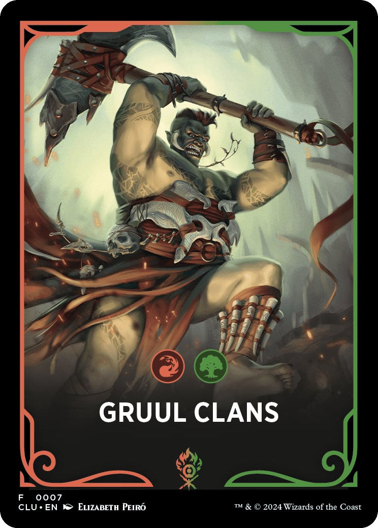 Gruul Clans Theme Card Ravnica: Clue Edition Tokens、mySite、waistdrama