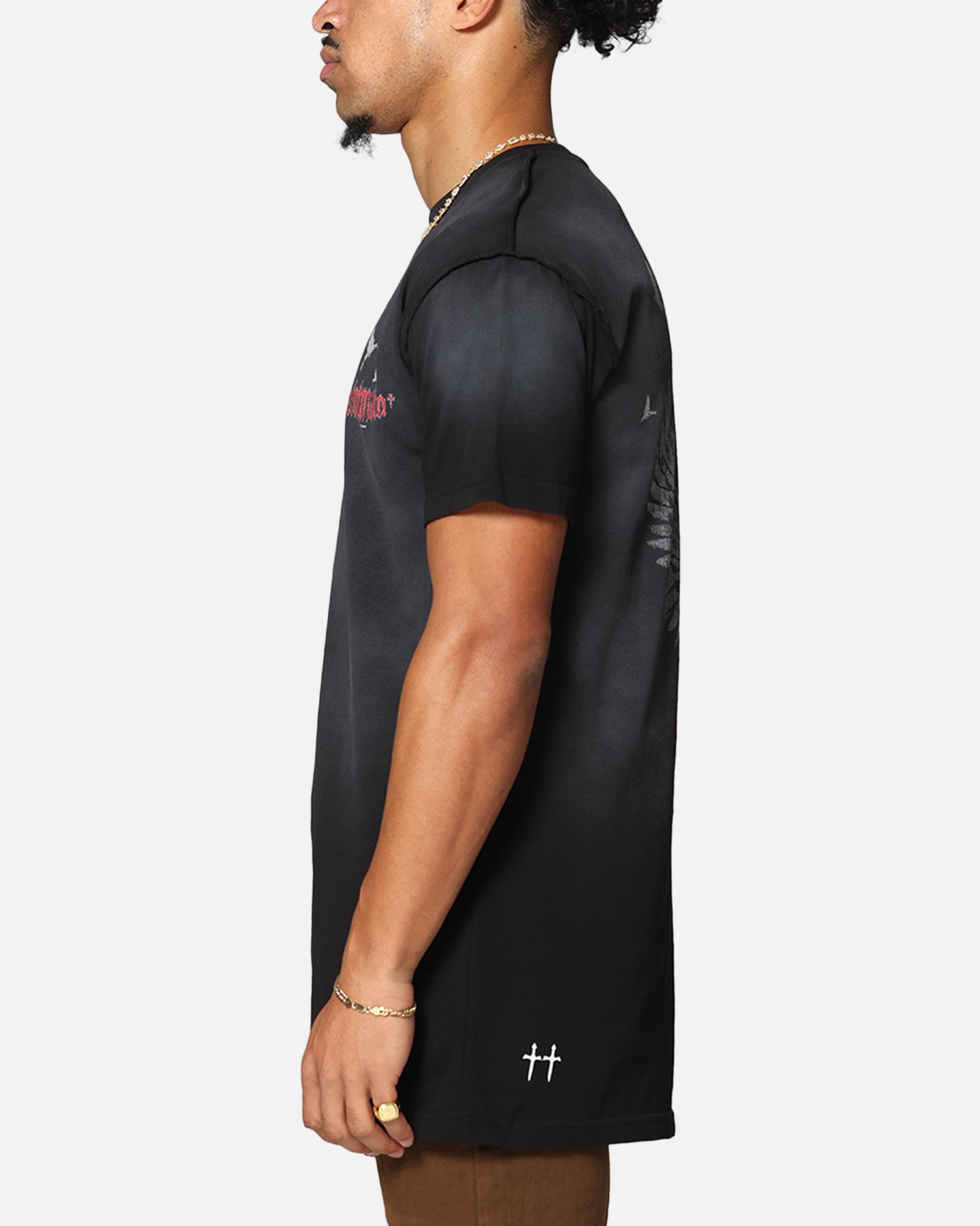 Saint Morta Amorfati Lafayette T-Shirt Sunfade Black、mySite、zt4zffjzw