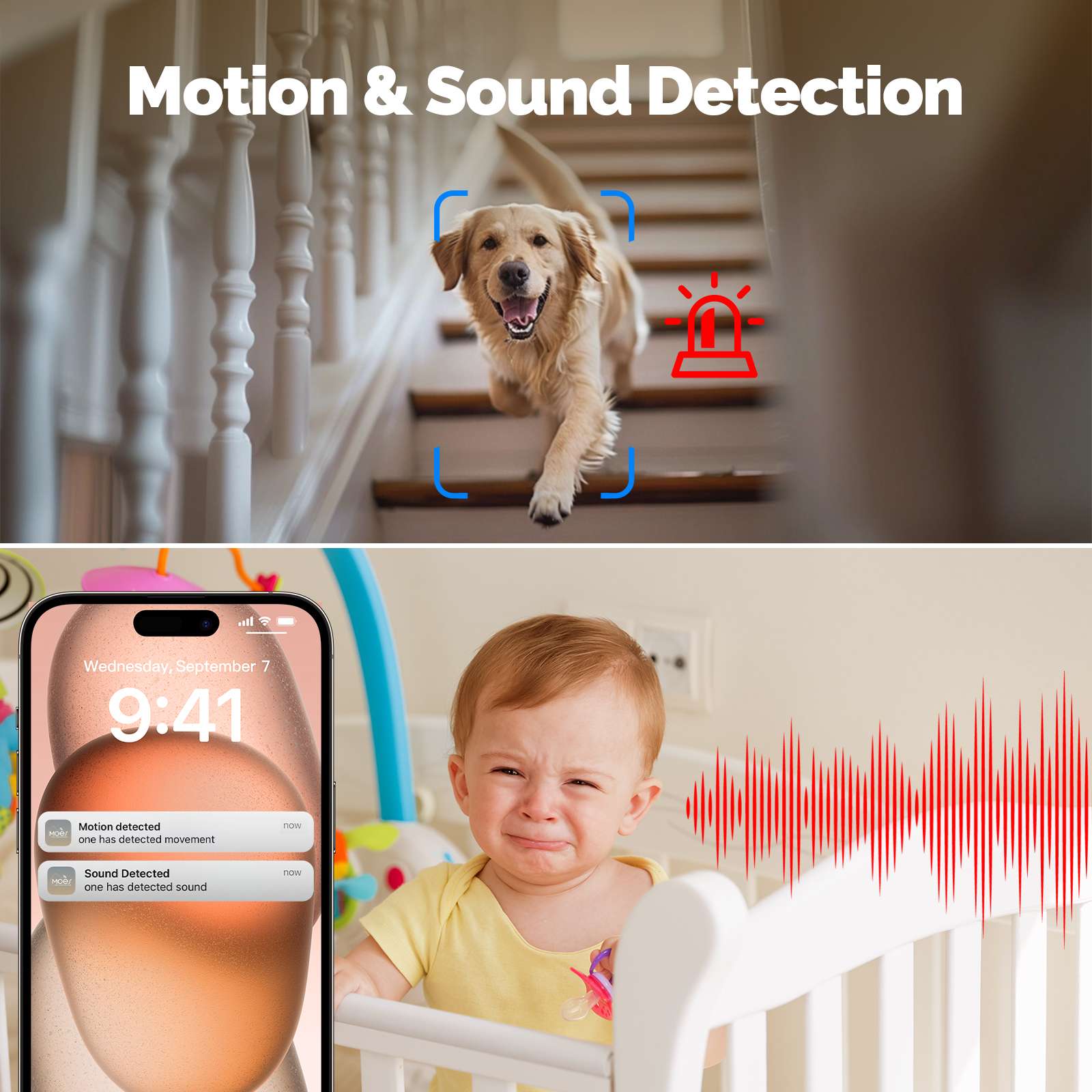 Tuya WiFi 4MP Indoor Security Camera with Night Vision and Motion Detection、mySite、fannypackpong