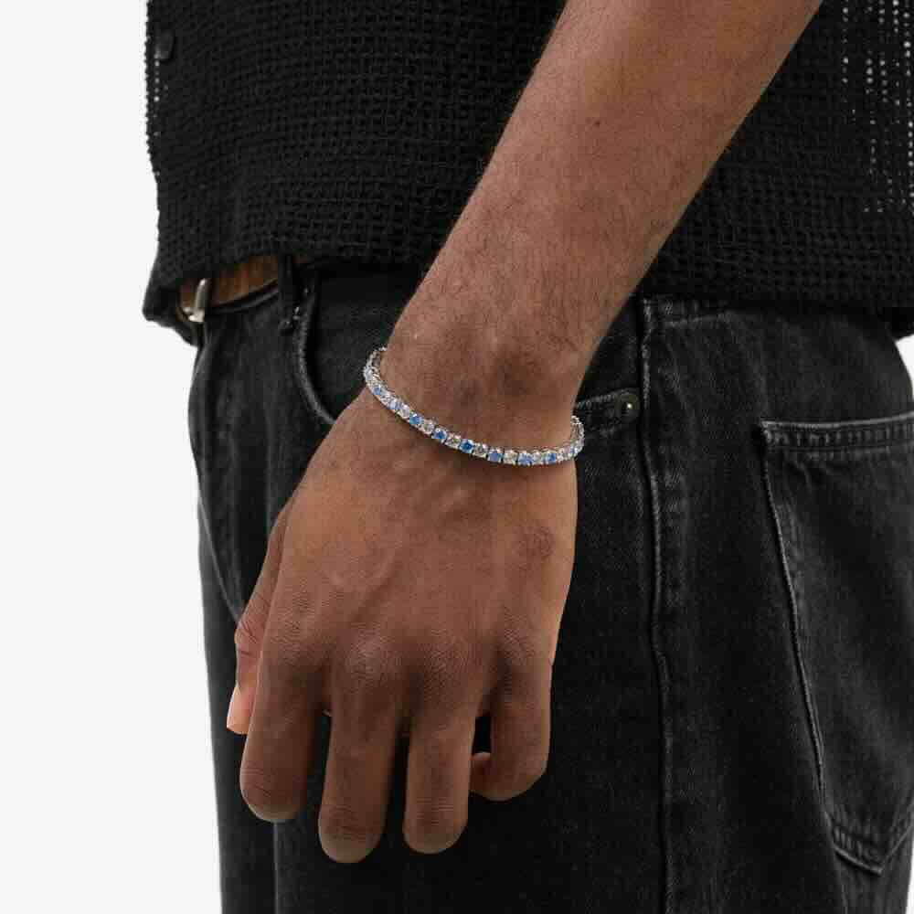 5MM Blue Moissanite Tennis Bracelet、mySite、hinf8tx79