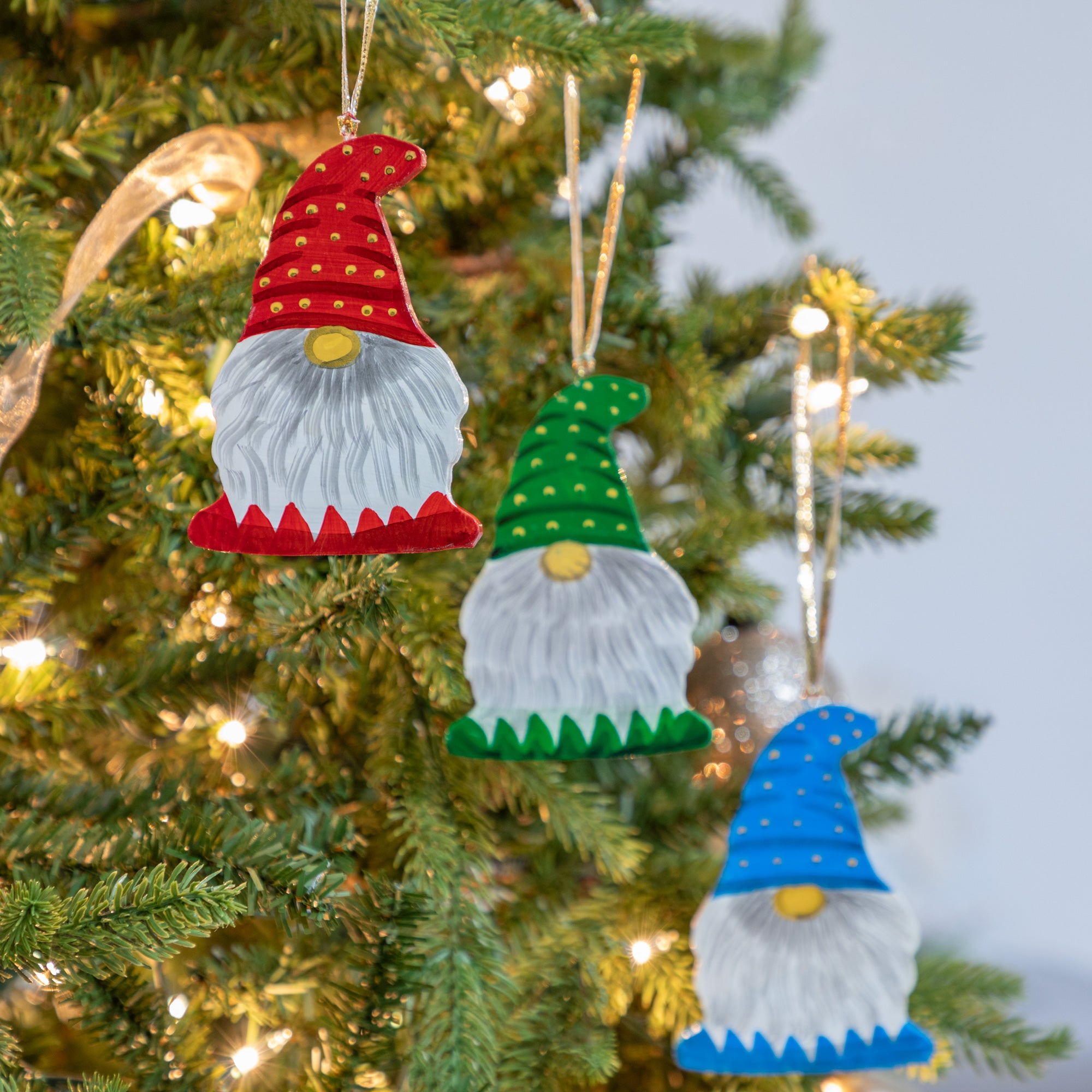 Hand Painted Gnome Ornament、mySite、camillekostekn