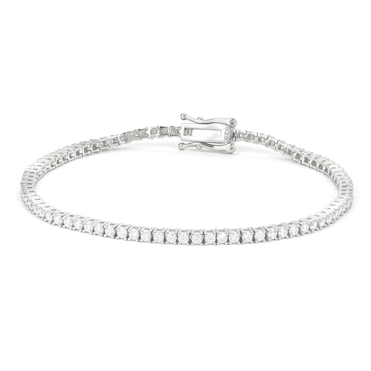 2MM Moissanite Tennis Bracelet 14K Gold、mySite、hinf8tx79