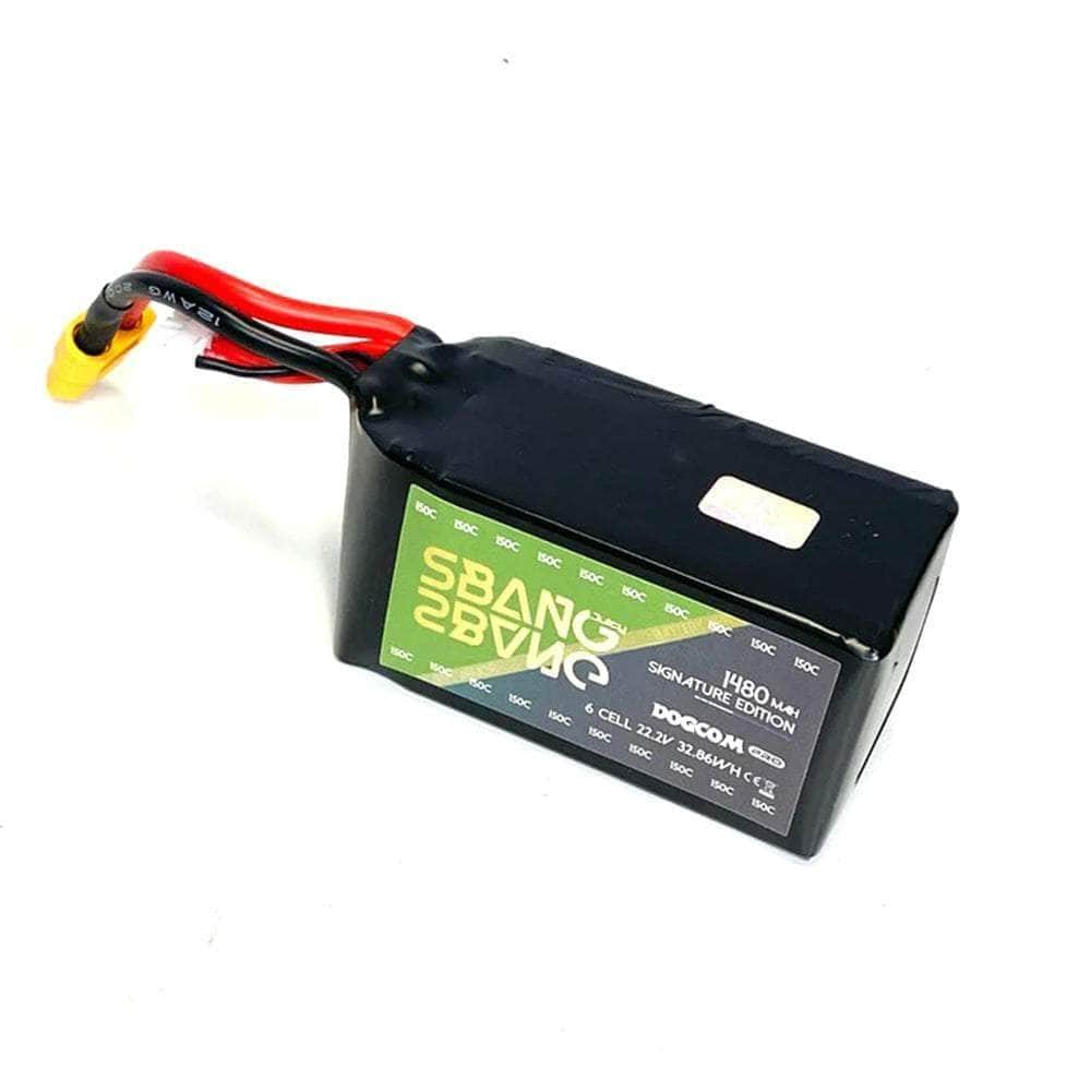  DogCom SBang 22.2V 6S 1480mAh 150C LiPo Battery - XT60、mySite、merchandisen