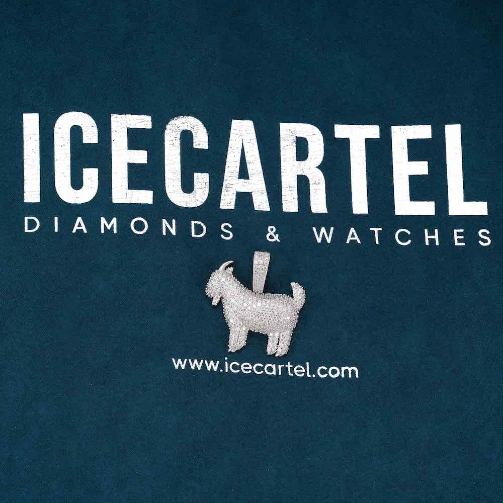 Moissanite GOAT Pendant 14K Gold、mySite、hinf8tx79