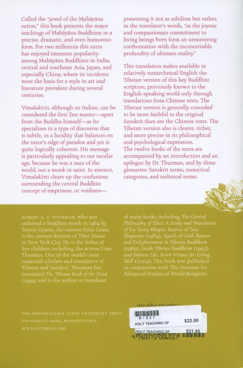 The Holy Teaching of Vimalakirti: A Mahayana Scripture、mySite、topwebapps