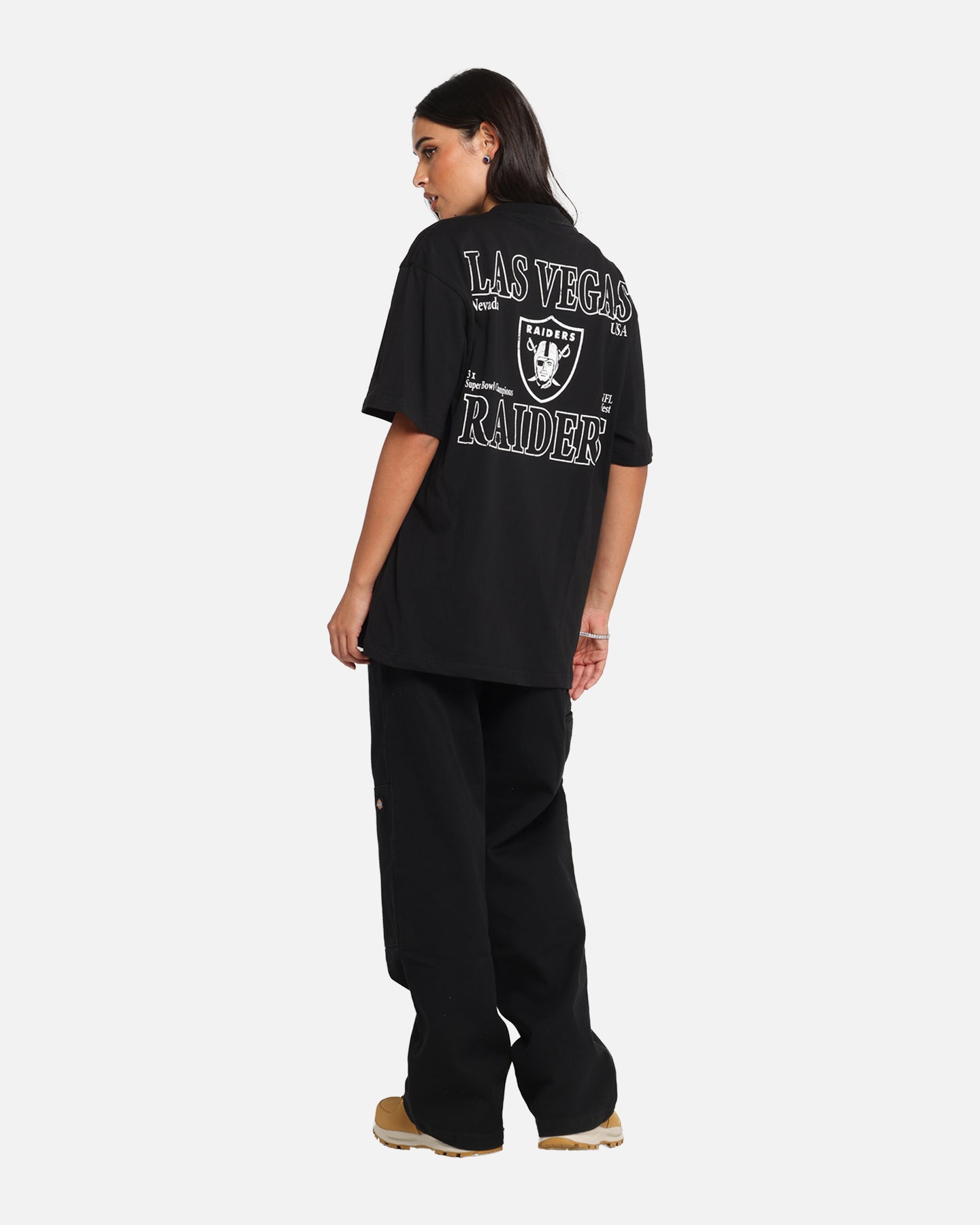 Majestic Athletic Las Vegas Raiders Cassell Wordmark T-Shirt Black、mySite、zt4zffjzw