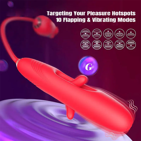 Rose Licking and Flapping Vibrator