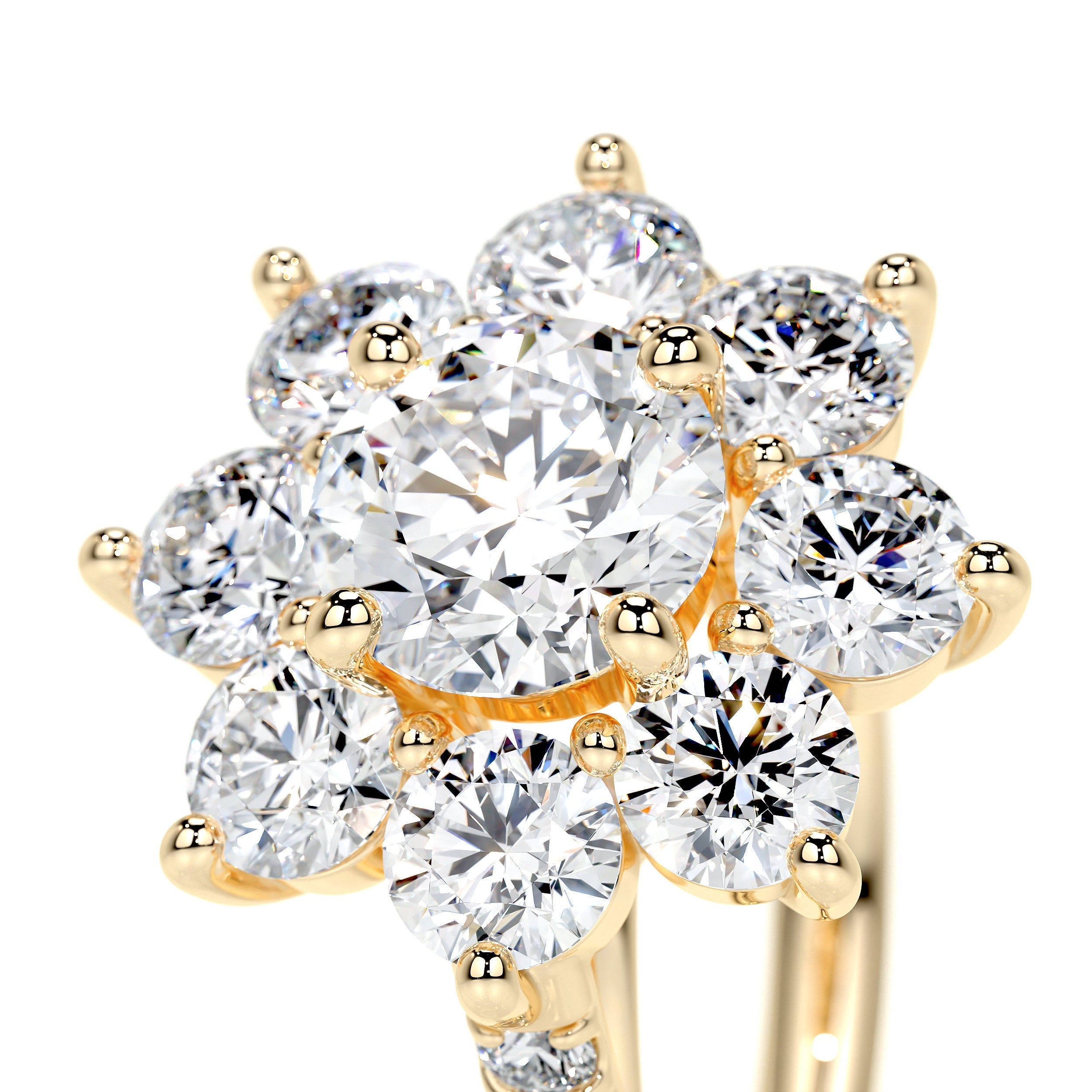 La Fleur Lab Grown Diamond Ring -18K Yellow Gold (RTS)、mySite、hinf8tx79