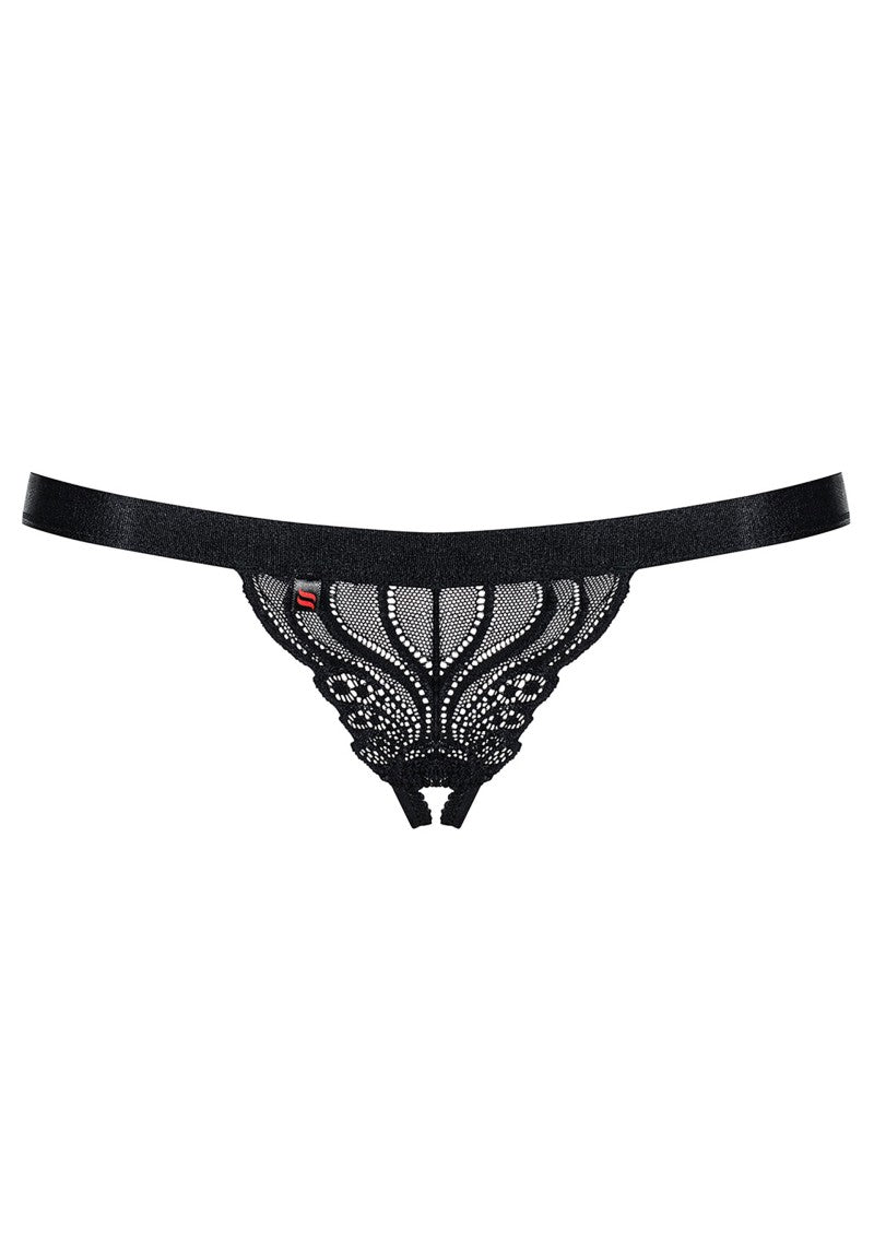 Obsessive 828 Spicy Crotchless Thong | Lace l Thong l Crouch less l Multistretch、mySite、bottomscart