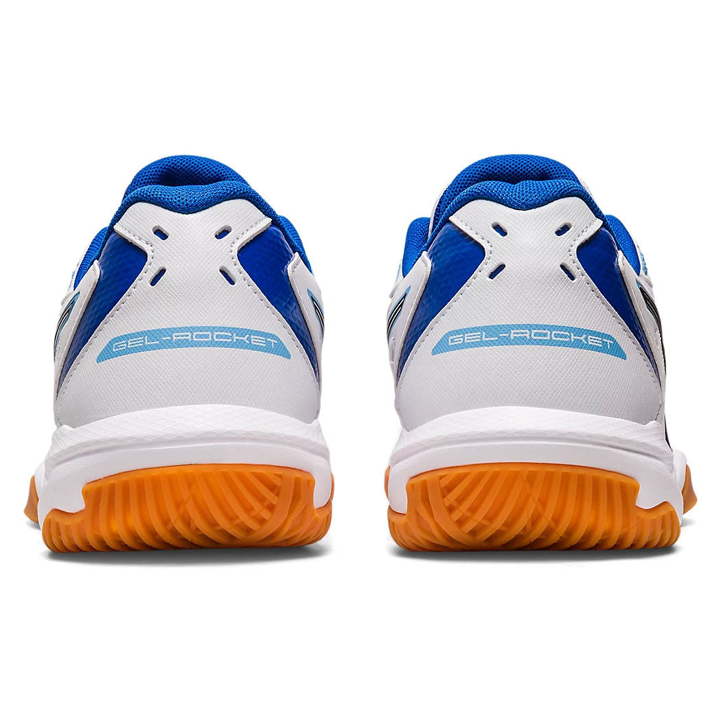 Asics Gel Rocket 10 Women's Indoor Court Shoe (White/Blue)