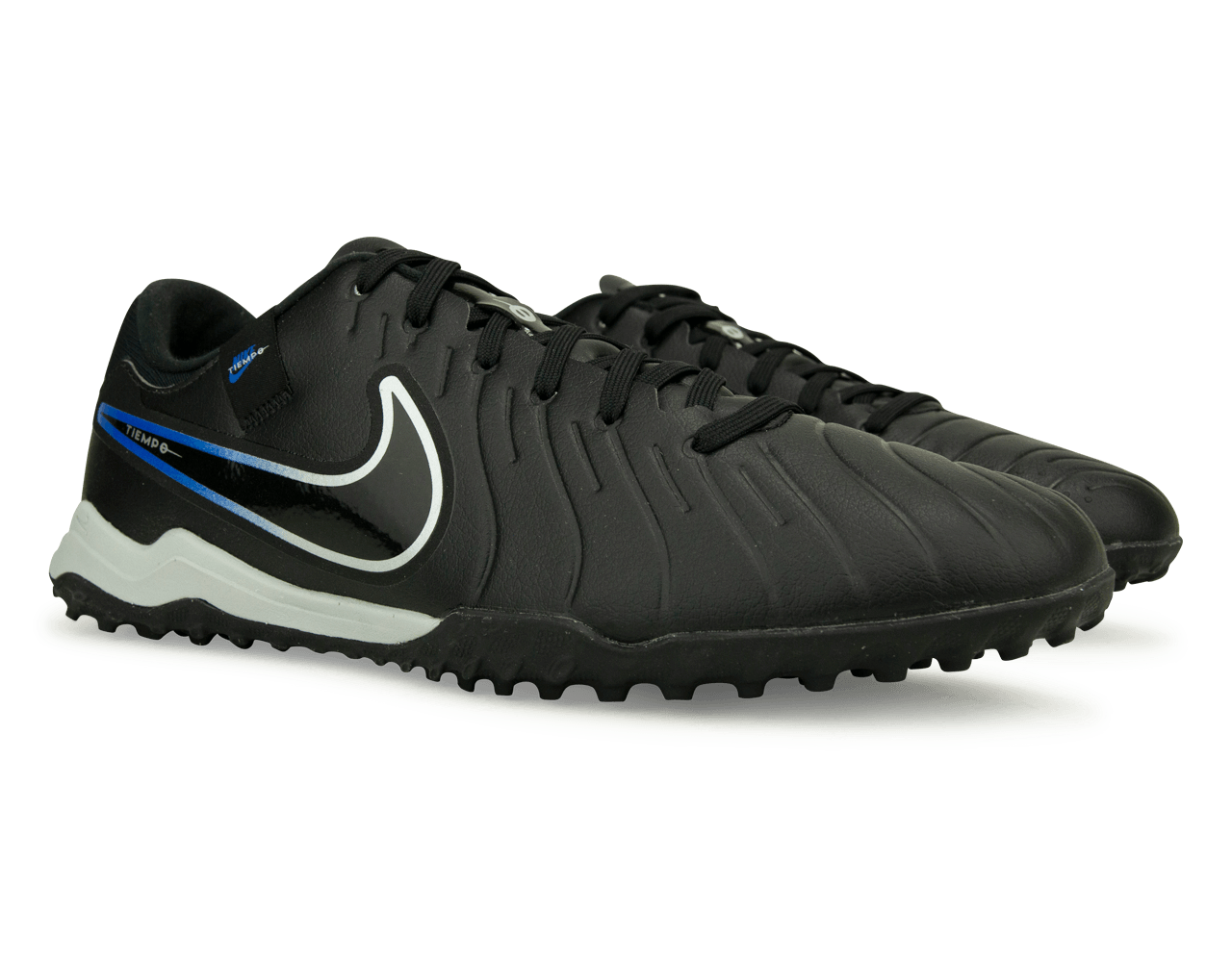Nike Men's Tiempo Legend 10 Academy TF Black/Blue、mySite、noshort