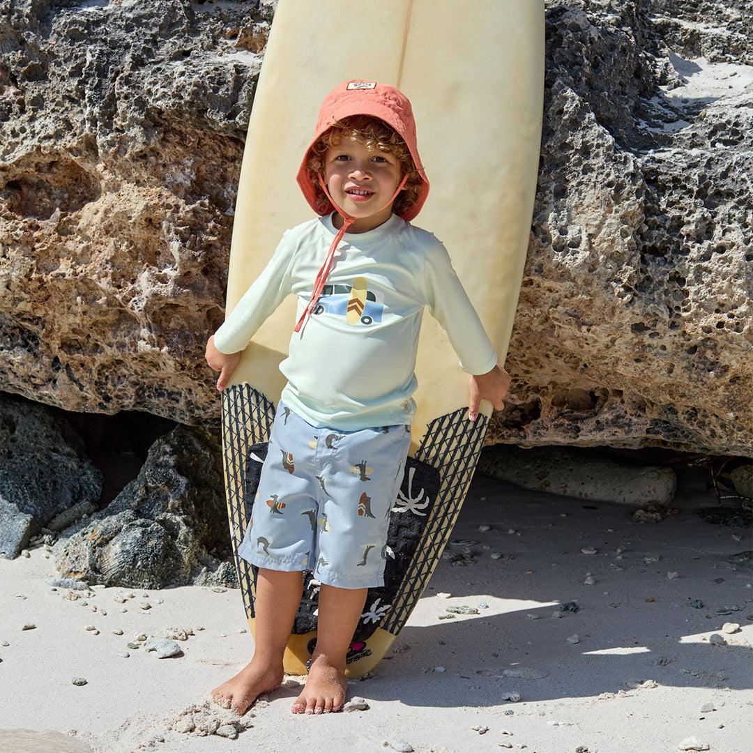  Lassig Board Shorts - Sky Blue - Crocodile、mySite、merchandisen