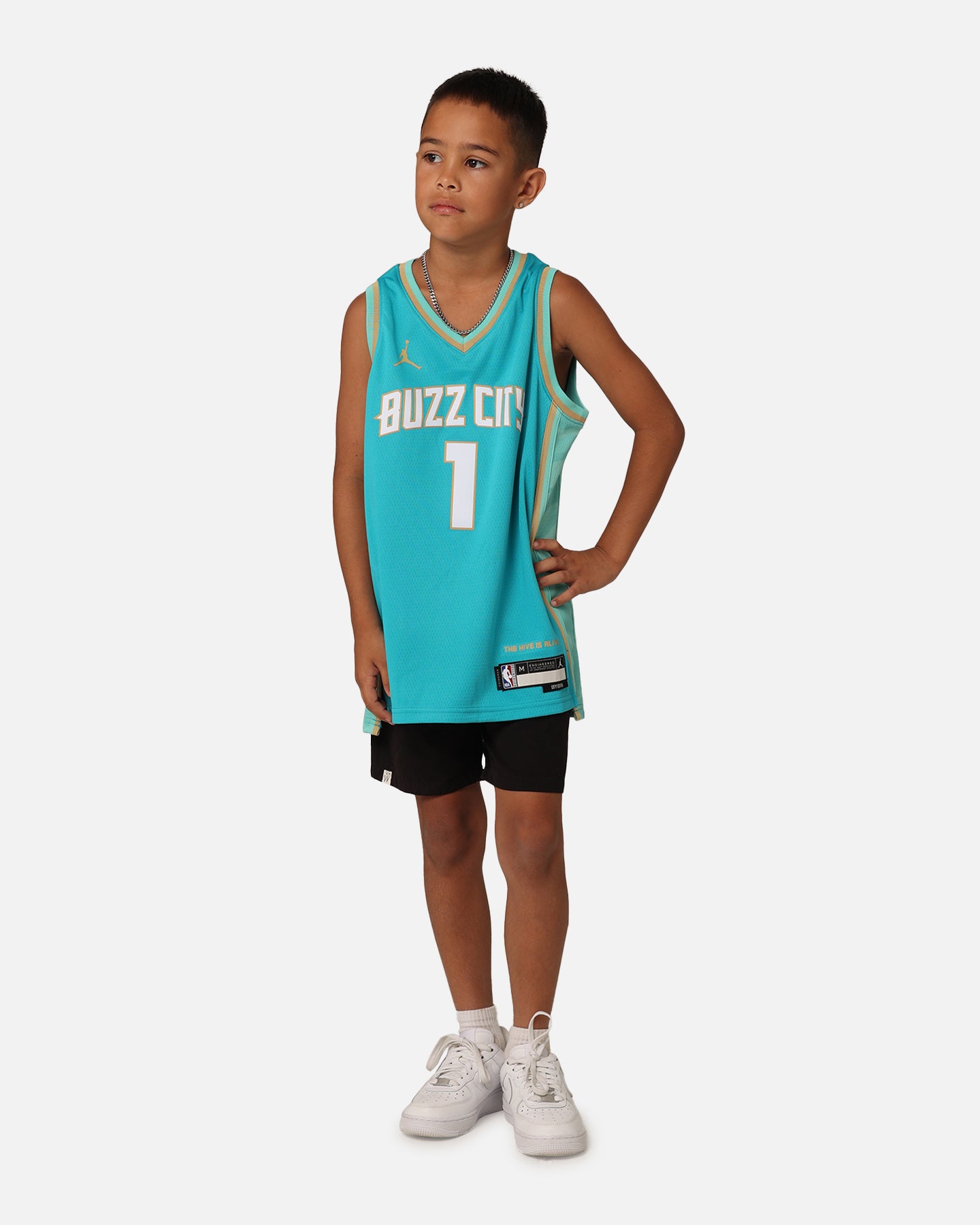 Nike Kids' Charlotte Hornets LaMelo Ball City Edition 2023/24 Swingman Jersey Rapid Teal、mySite、zt4zffjzw