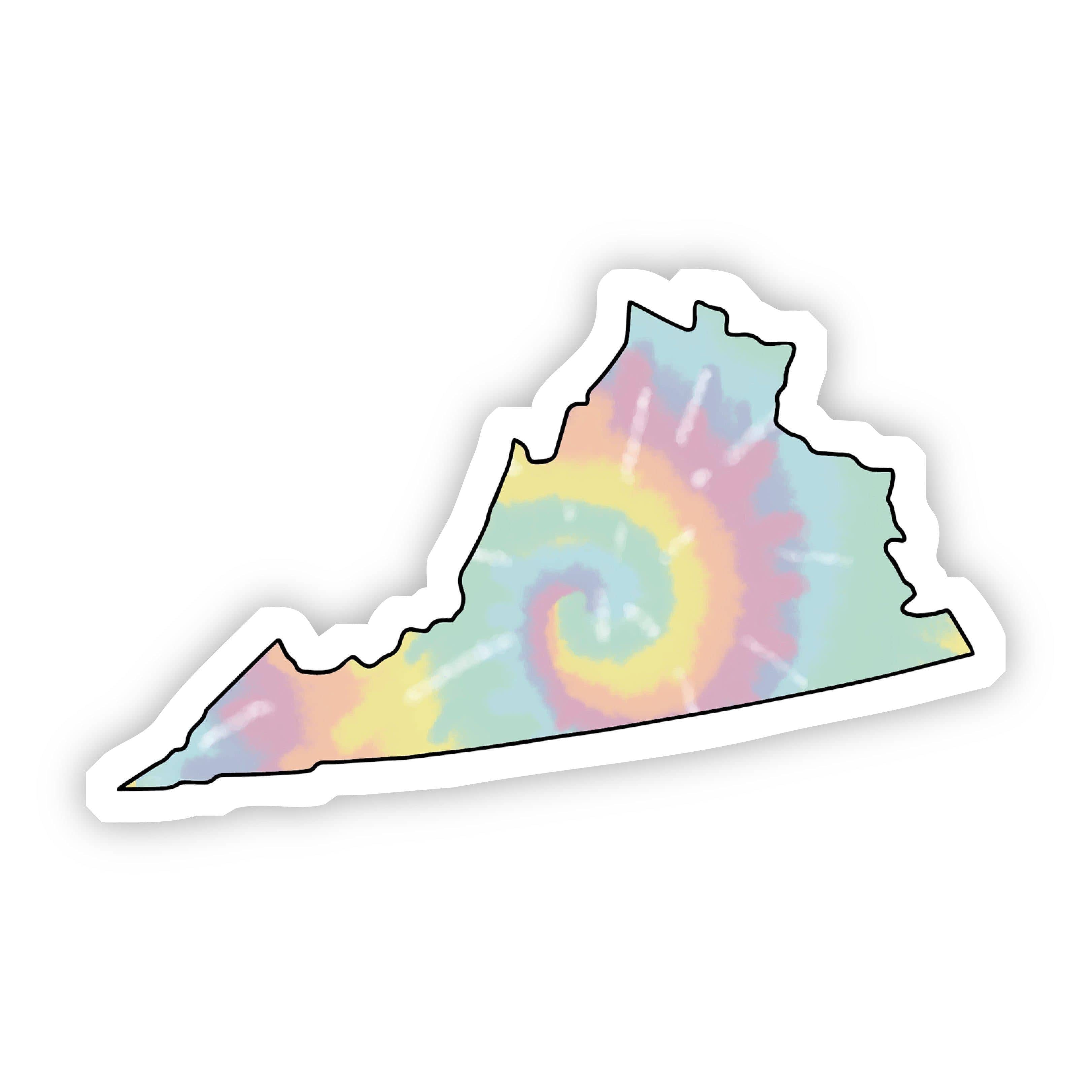  Virginia Tie Dye Sticker、mySite、elrpsem3k