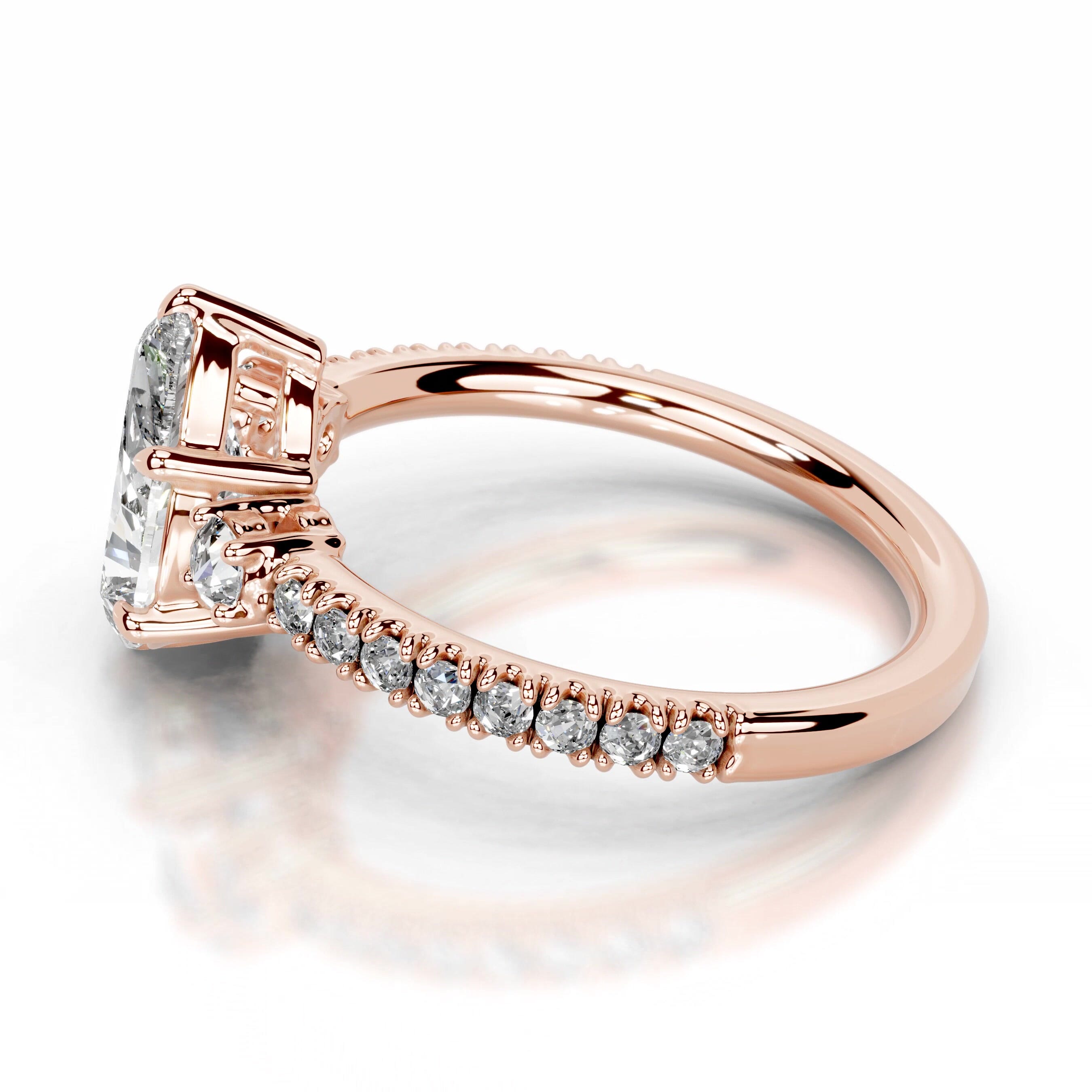 Leandra Lab Grown Diamond Ring - 14K Rose Gold、mySite、hinf8tx79