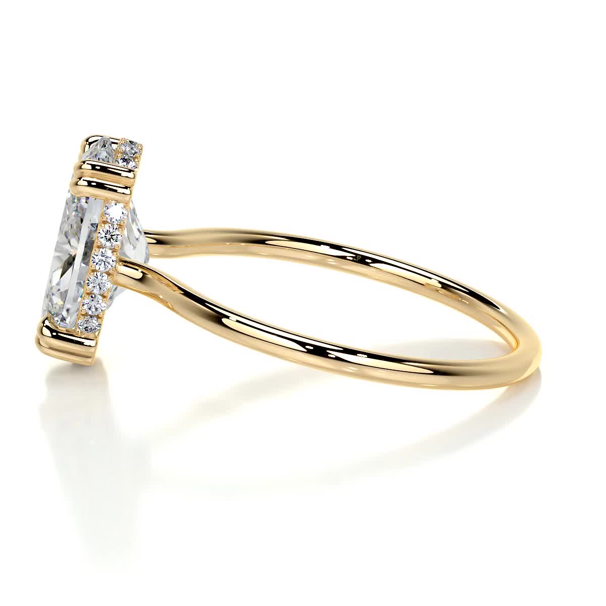Harriet Lab Grown Diamond Ring -18K Yellow Gold、mySite、hinf8tx79